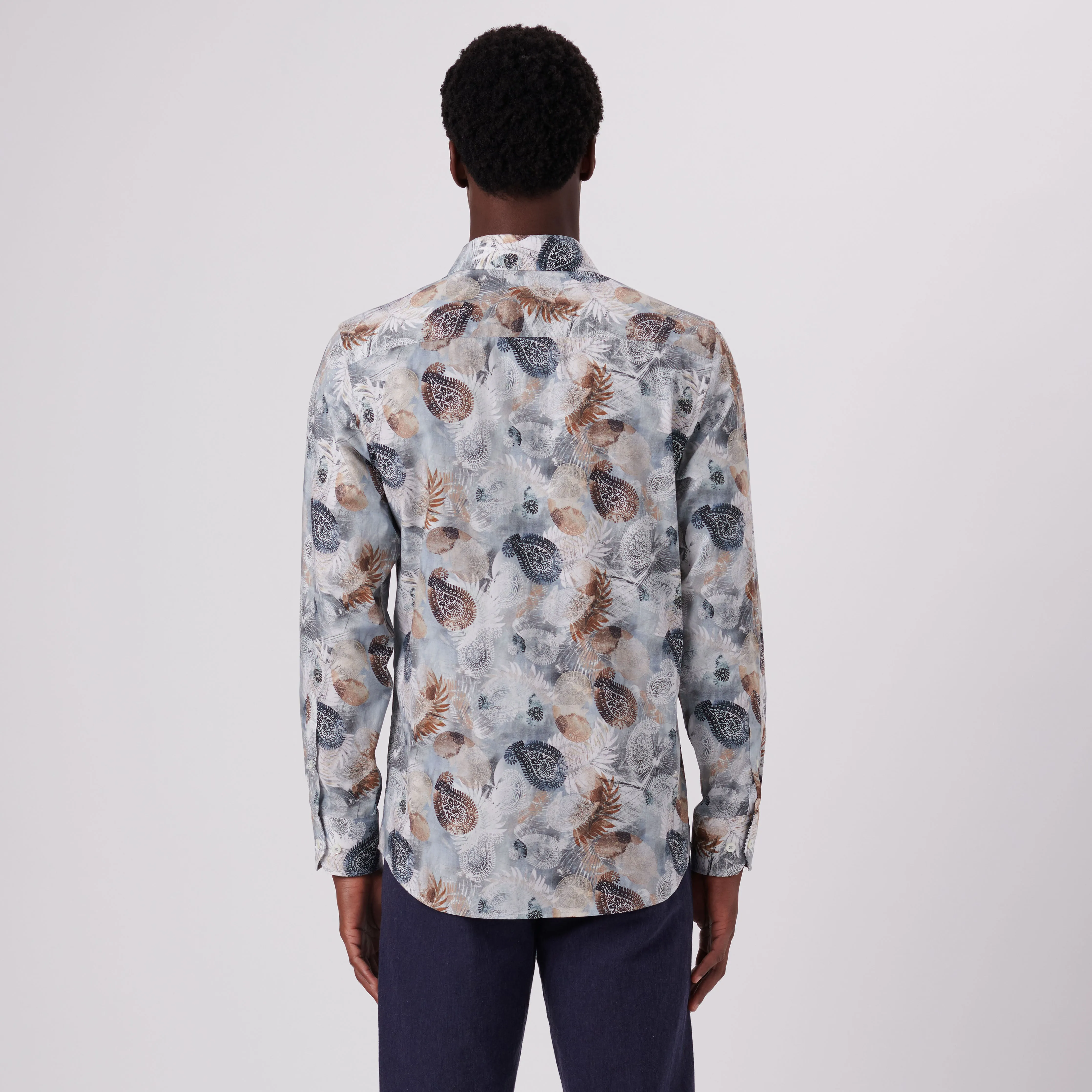 Julian Paisley Print Shirt sold by Bugatchi product image thumbnail 4