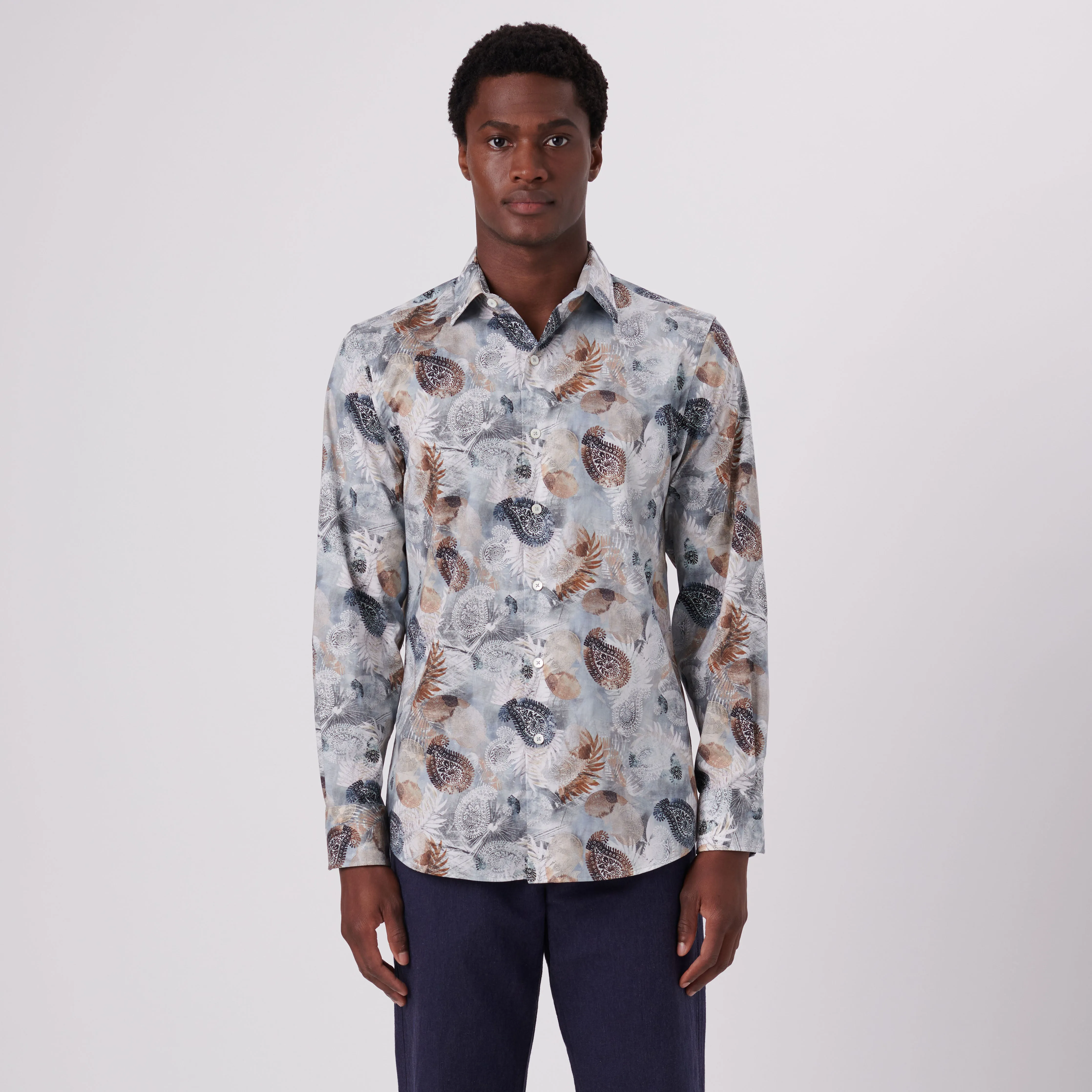 Julian Paisley Print Shirt sold by Bugatchi product image thumbnail 2