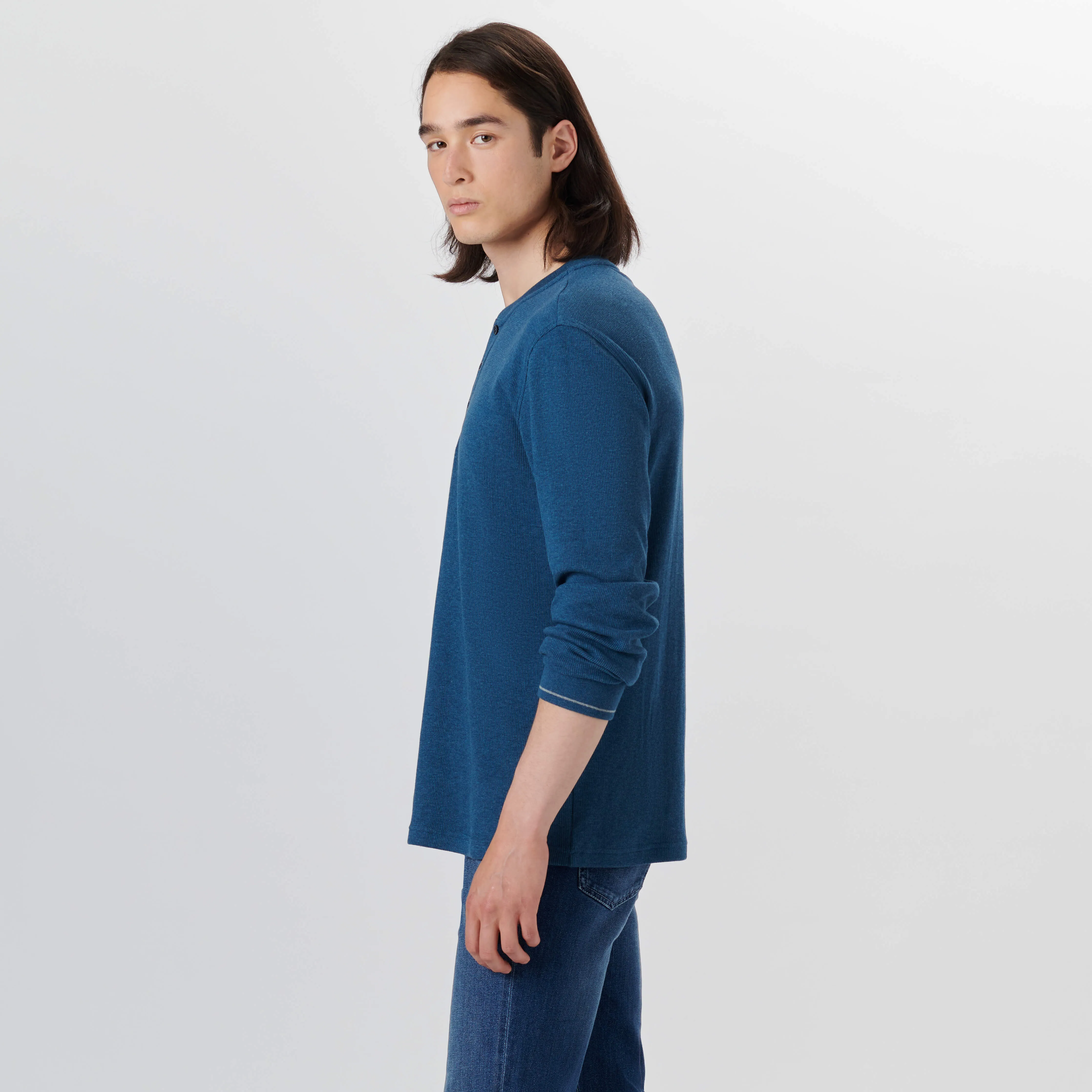 Solid & Stripe Combo Crew Neck Sweater sold by Bugatchi product image thumbnail 4