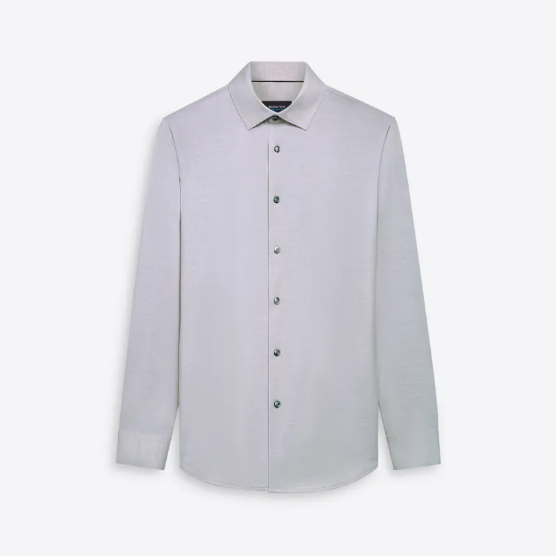 JAMES Chambray Print OoohCotton Shirt sold by Bugatchi