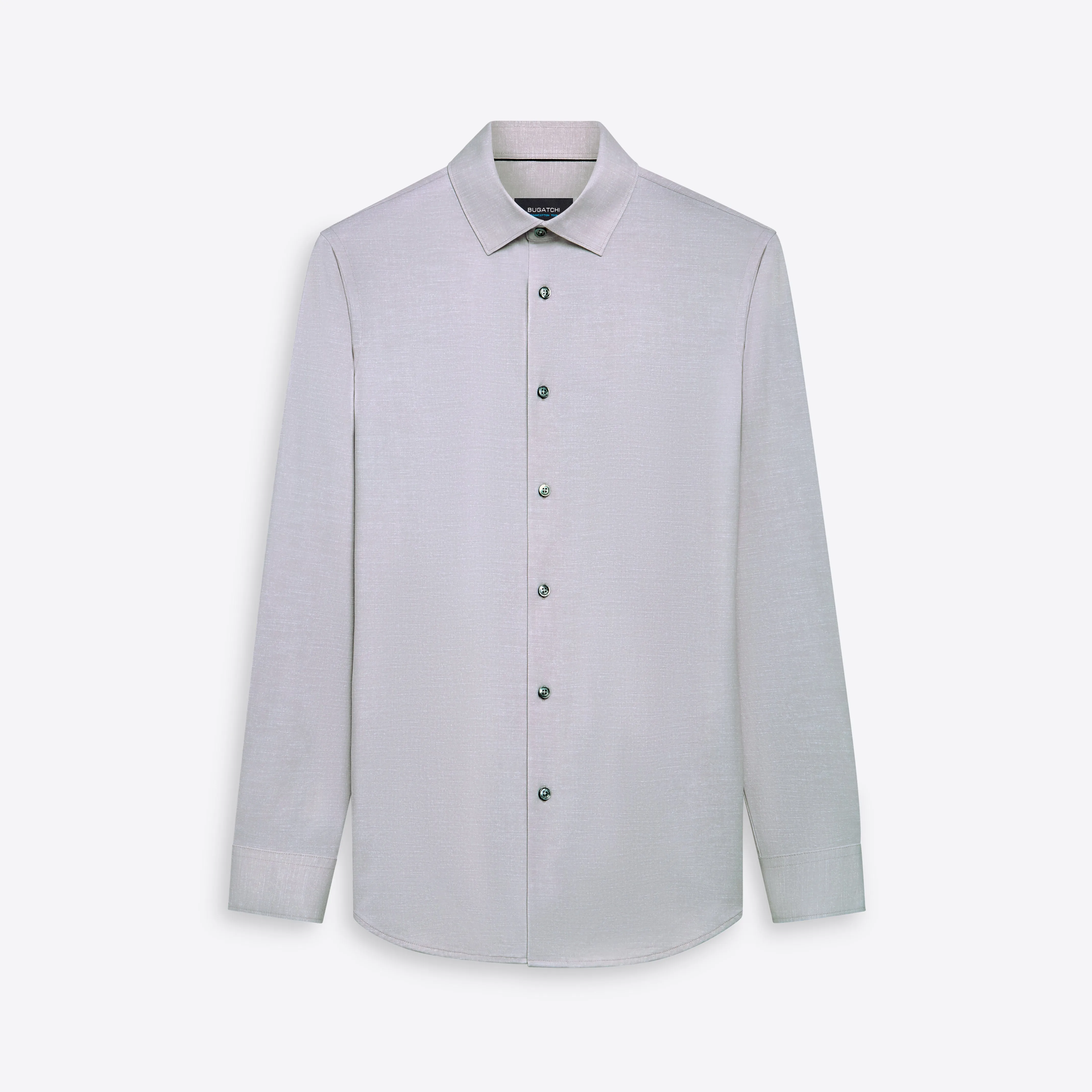 JAMES Chambray Print OoohCotton Shirt sold by Bugatchi