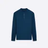 Solid & Stripe Combo Crew Neck Sweater sold by Bugatchi
