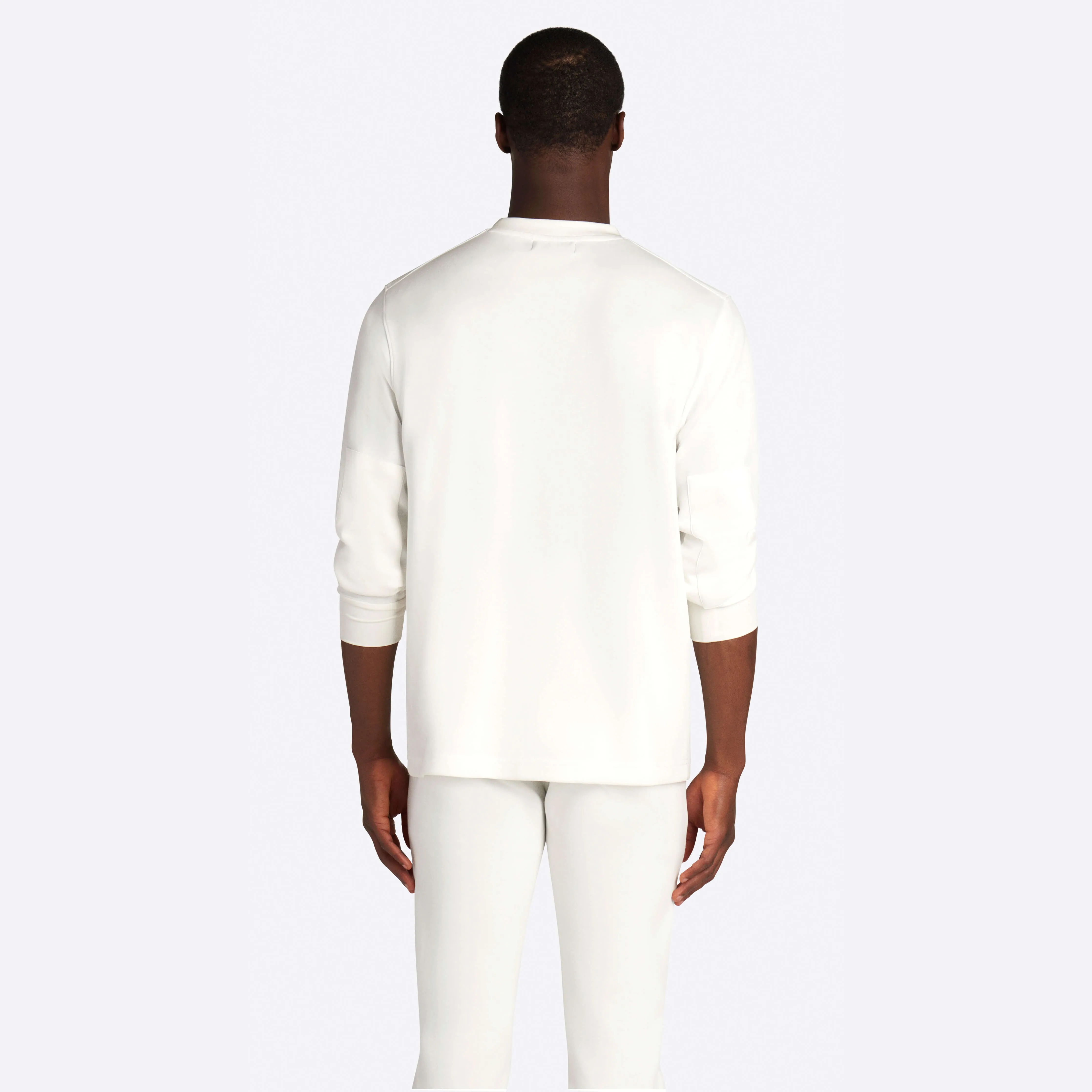 COMFORT Solid Long Sleeve Crew Neck Pullover sold by Bugatchi product image thumbnail 5