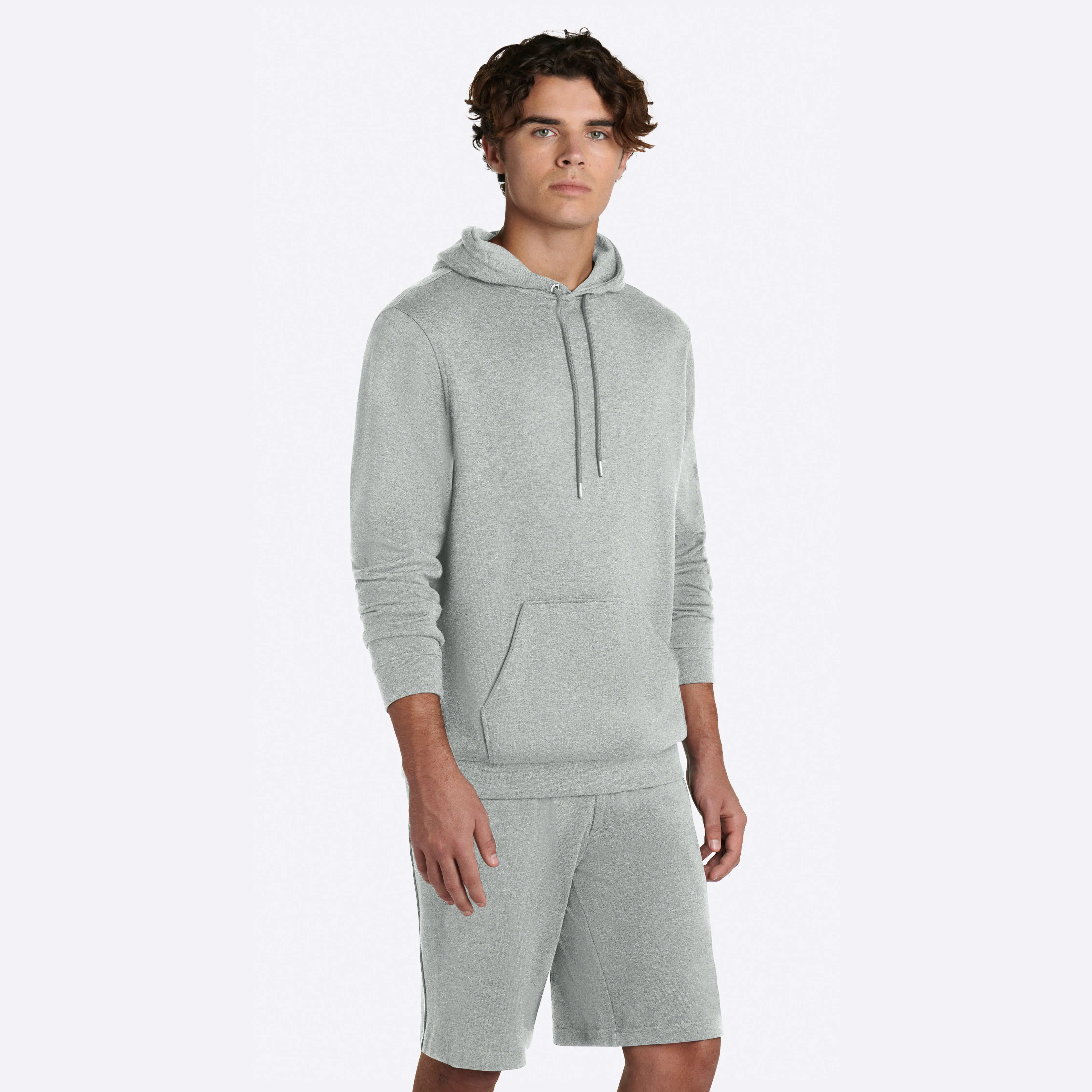 COMFORT Solid Heather Sweatshirt with Hood sold by Bugatchi product image thumbnail 3