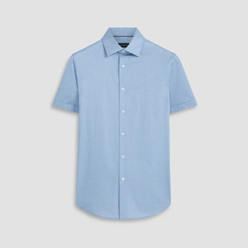 Miles Geometric OoohCotton Short Sleeve Shirt sold by Bugatchi