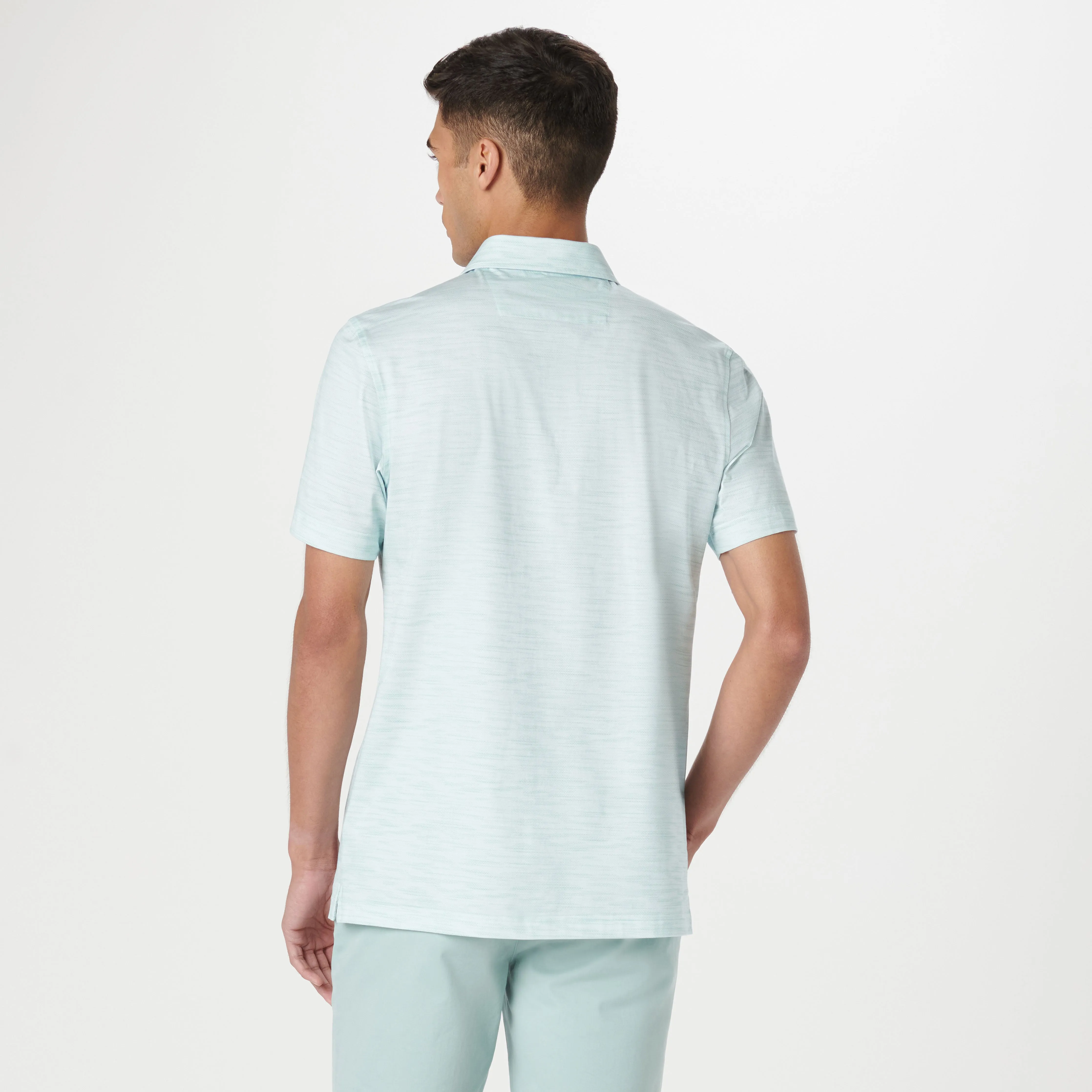 Victor Stitch Print OoohCotton Polo sold by Bugatchi product image thumbnail 4