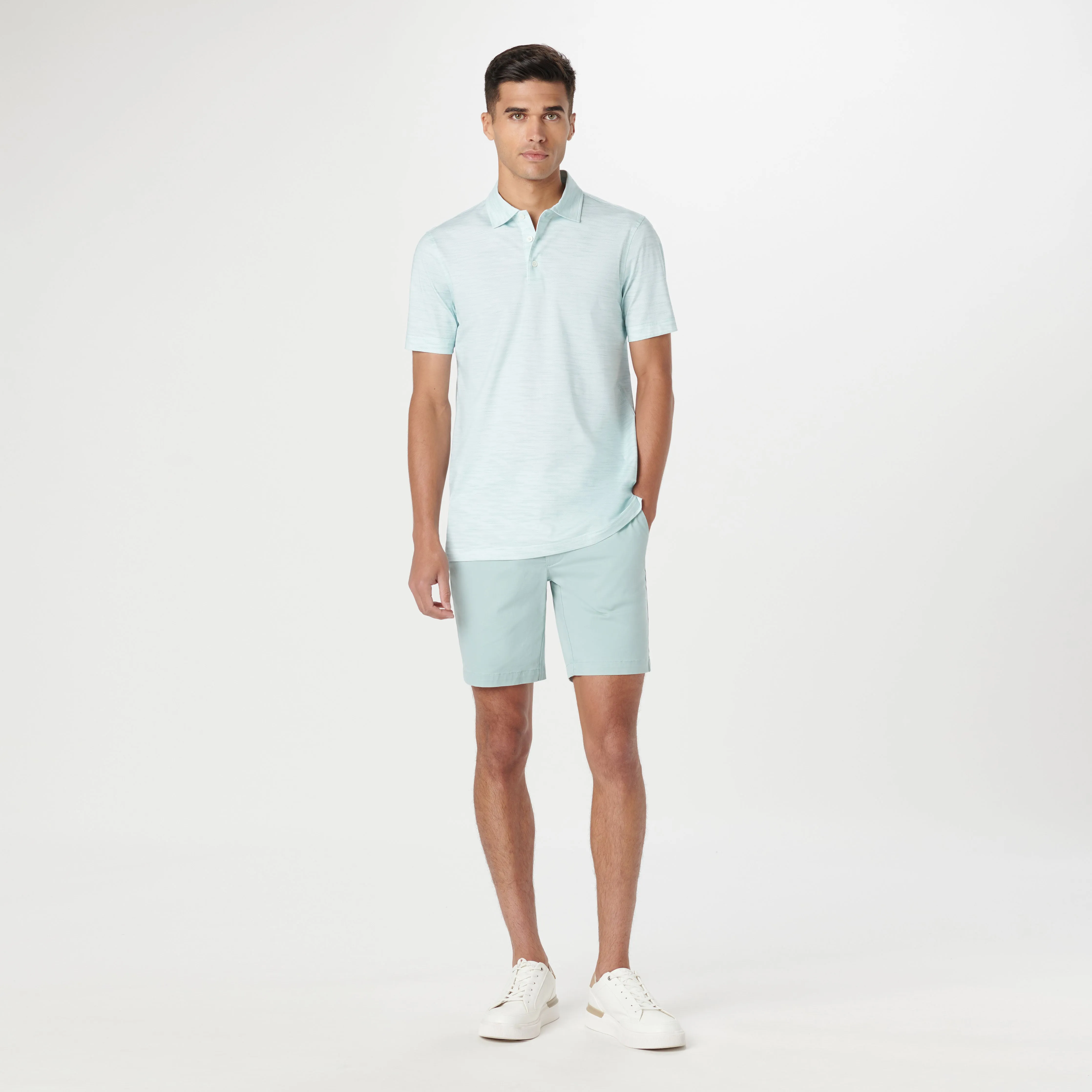 Victor Stitch Print OoohCotton Polo sold by Bugatchi product image thumbnail 5