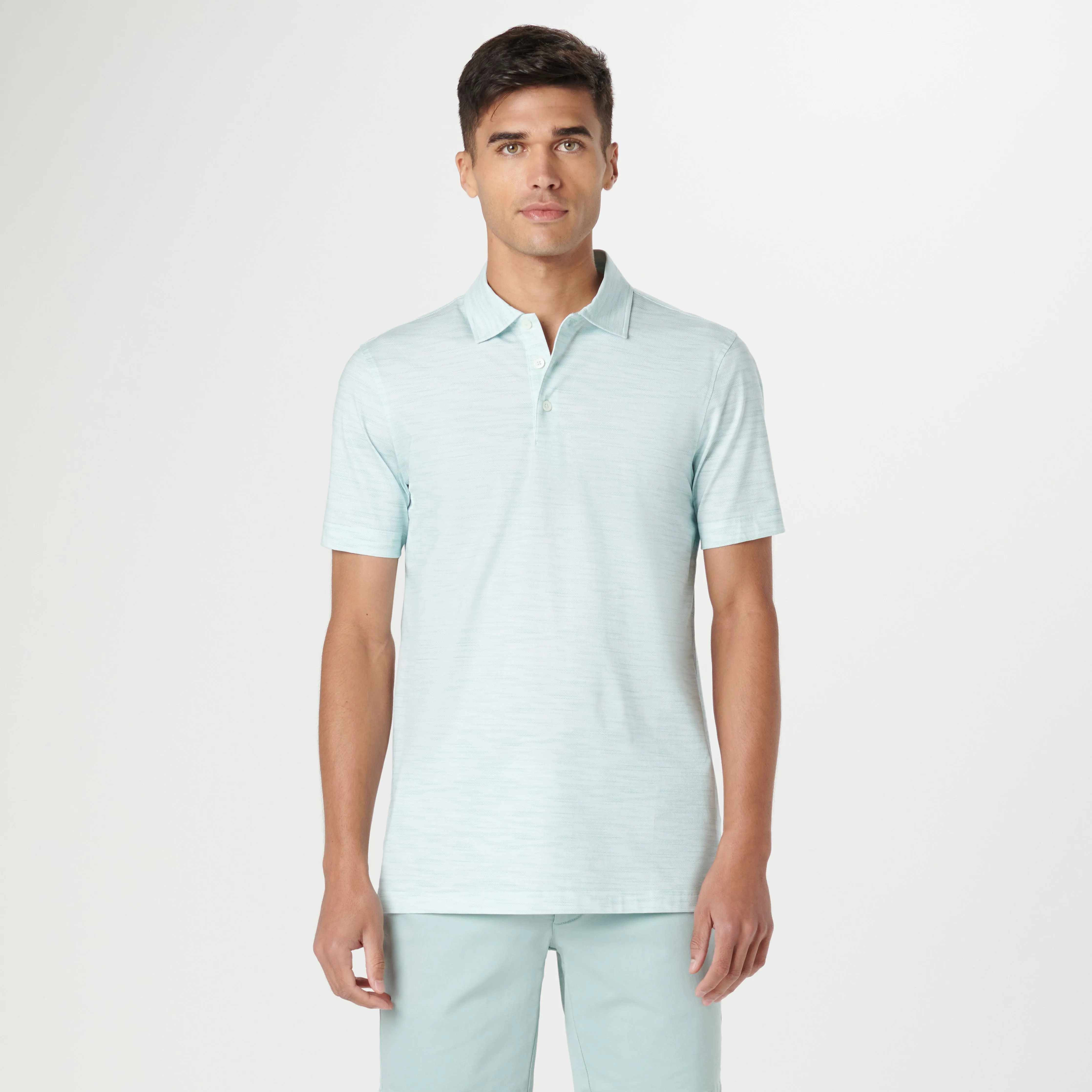 Victor Stitch Print OoohCotton Polo sold by Bugatchi product image thumbnail 2