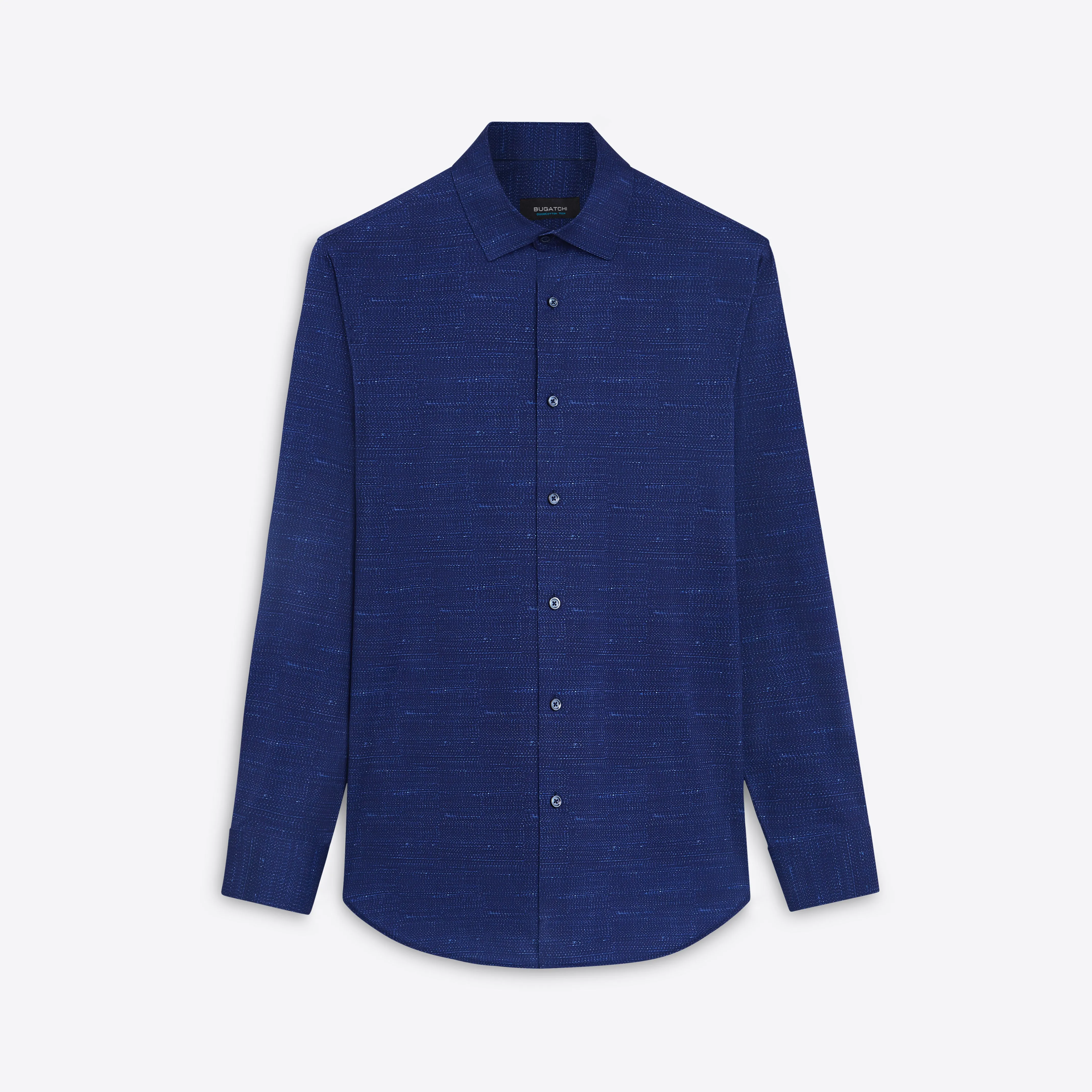 JAMES Textured Print OoohCotton Shirt sold by Bugatchi