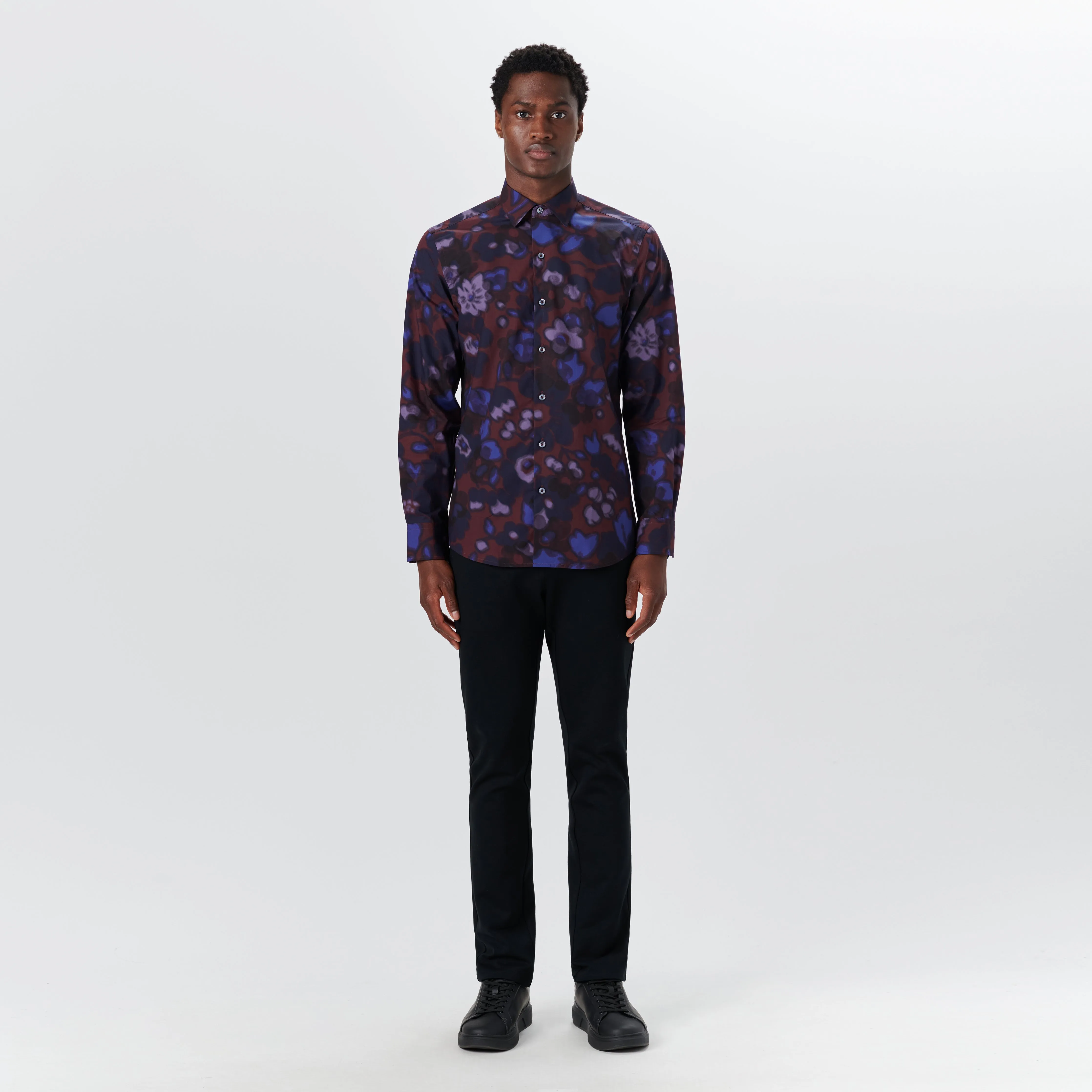 JULIAN Liberty Betsy Shadow Print Shirt sold by Bugatchi product image thumbnail 5