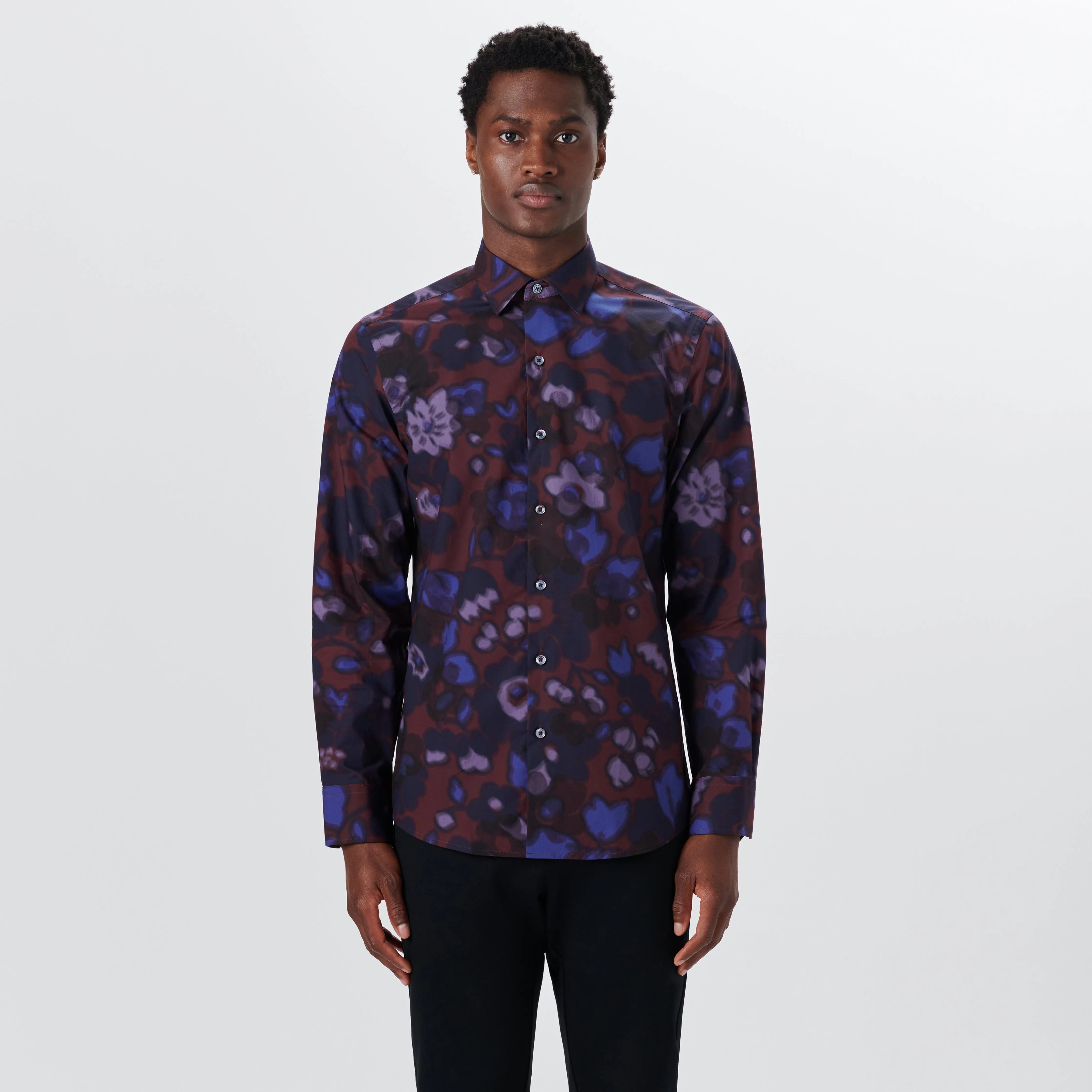 JULIAN Liberty Betsy Shadow Print Shirt sold by Bugatchi product image thumbnail 2