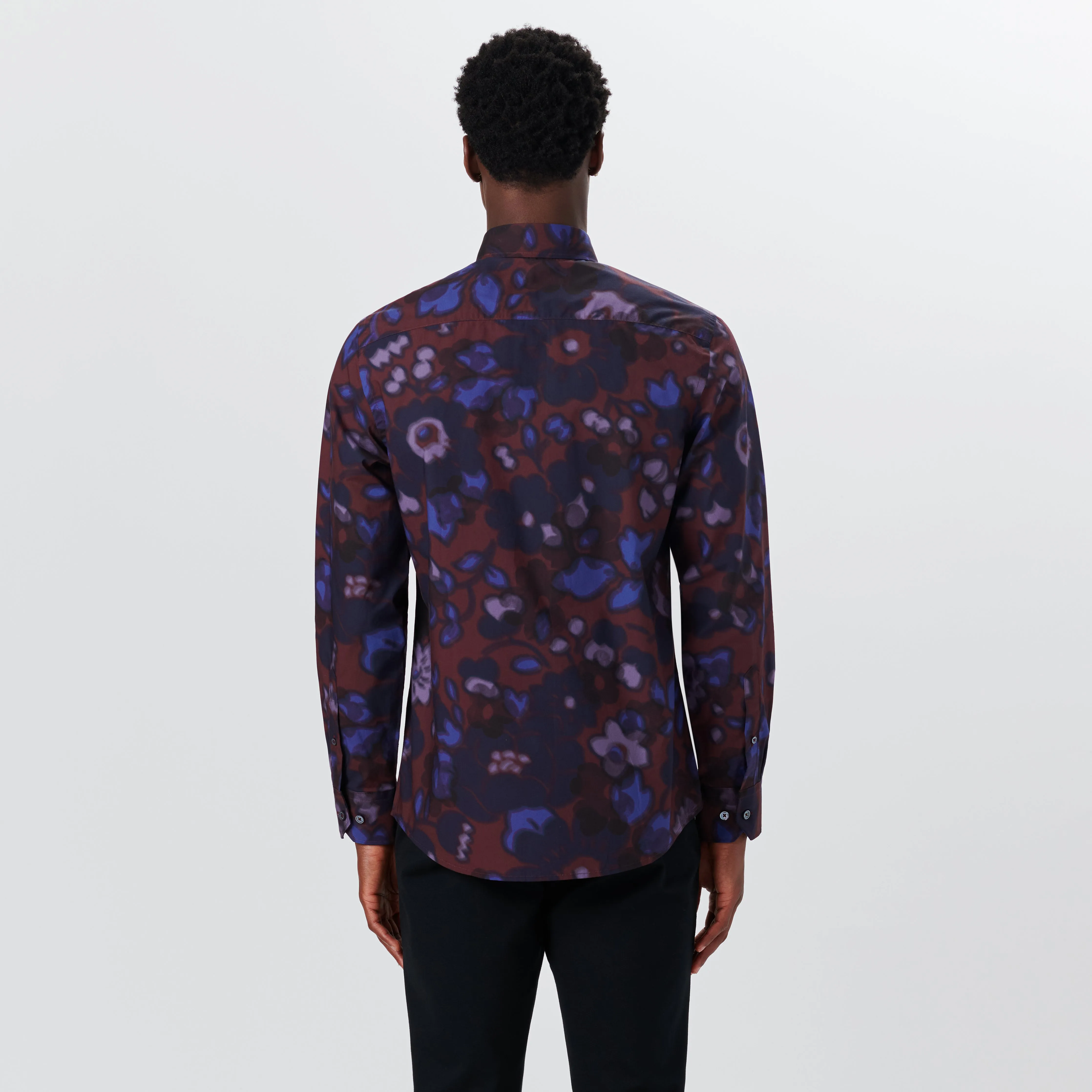 JULIAN Liberty Betsy Shadow Print Shirt sold by Bugatchi product image thumbnail 4