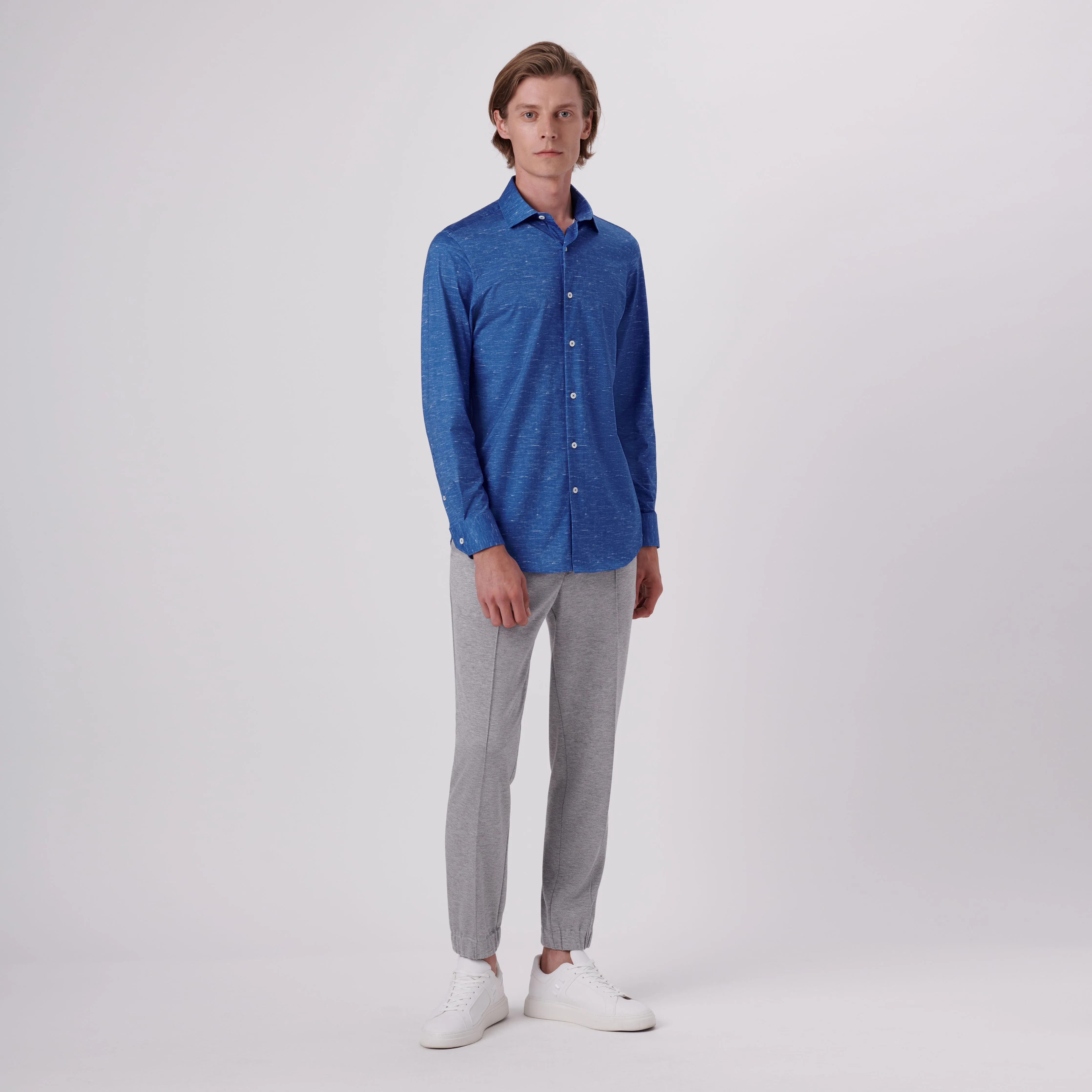 James Heather Print OoohCotton Shirt sold by Bugatchi product image thumbnail 5