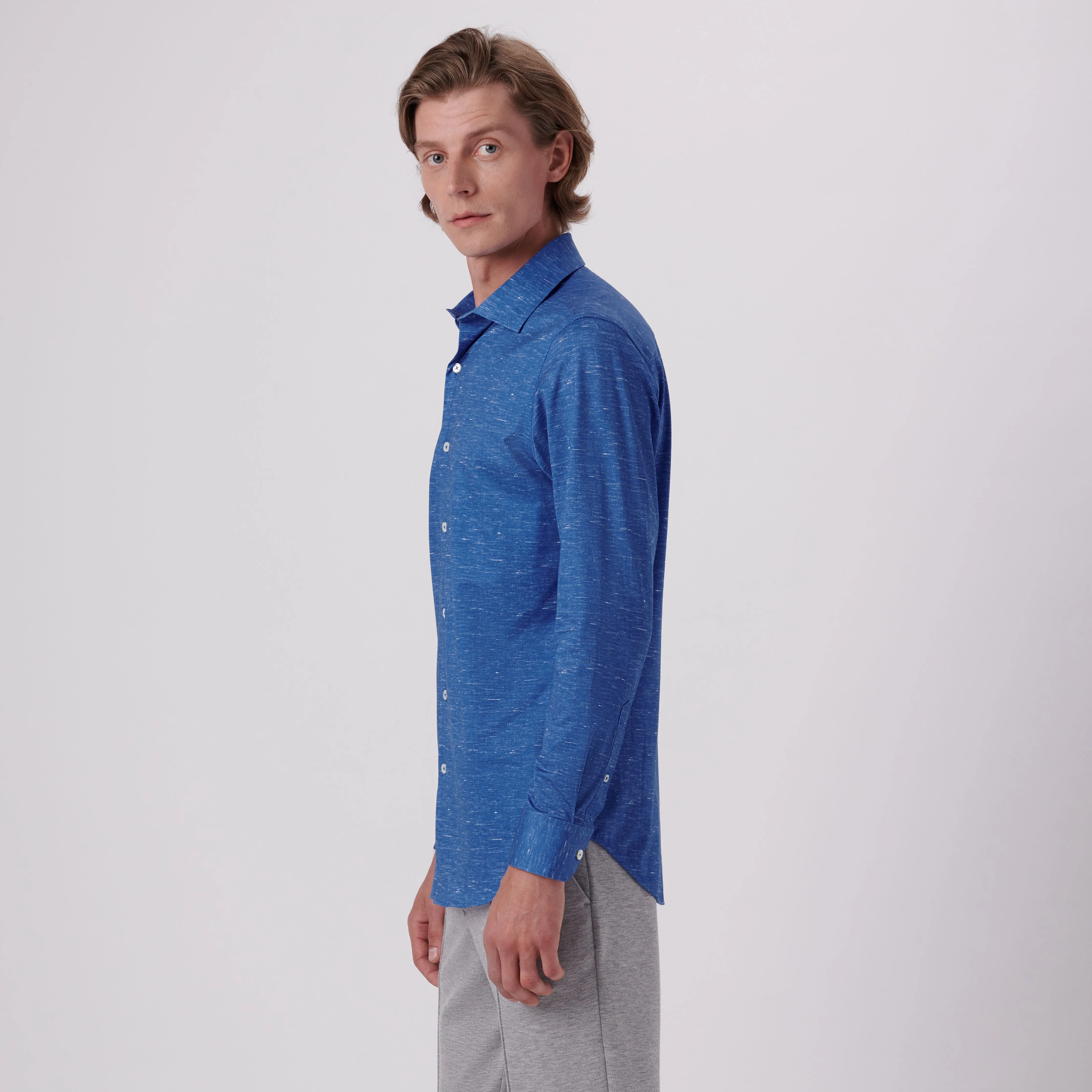 James Heather Print OoohCotton Shirt sold by Bugatchi product image thumbnail 3