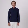 Beehive Quarter-Zip Pullover sold by Bugatchi
