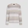 Ombre Stripe Crew Neck Sweater sold by Bugatchi