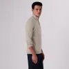 Solid Cotton Cashmere Quarter Zip Sweater sold by Bugatchi