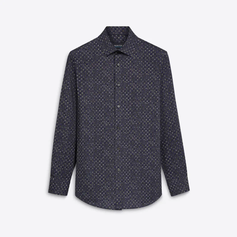 JAMES Ring and Dot Print OoohCotton Shirt sold by Bugatchi