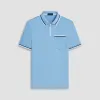 Tipped Quarter Zip Polo sold by Bugatchi