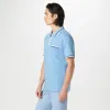 Tipped Quarter Zip Polo sold by Bugatchi