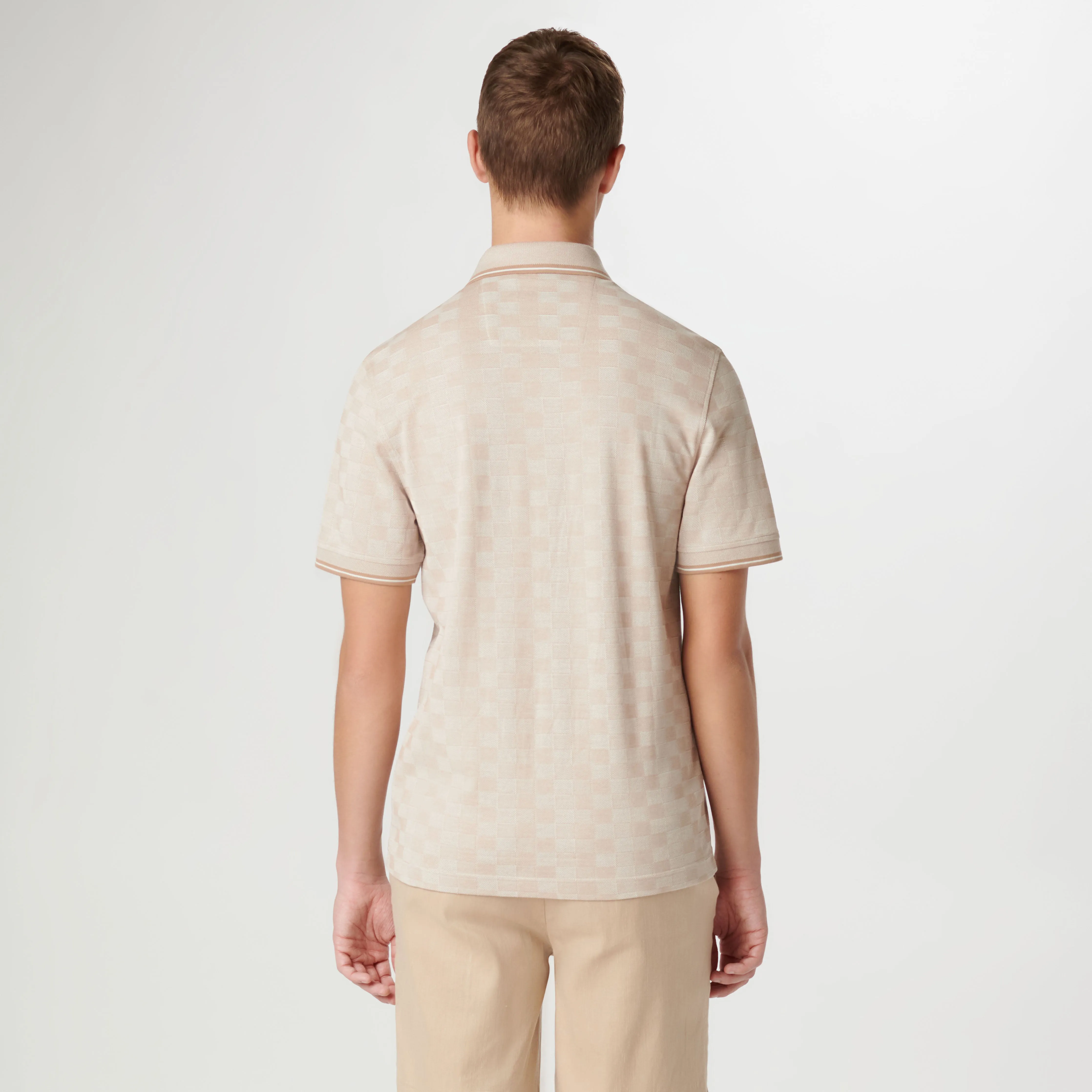 Checkerboard Polo sold by Bugatchi product image thumbnail 4
