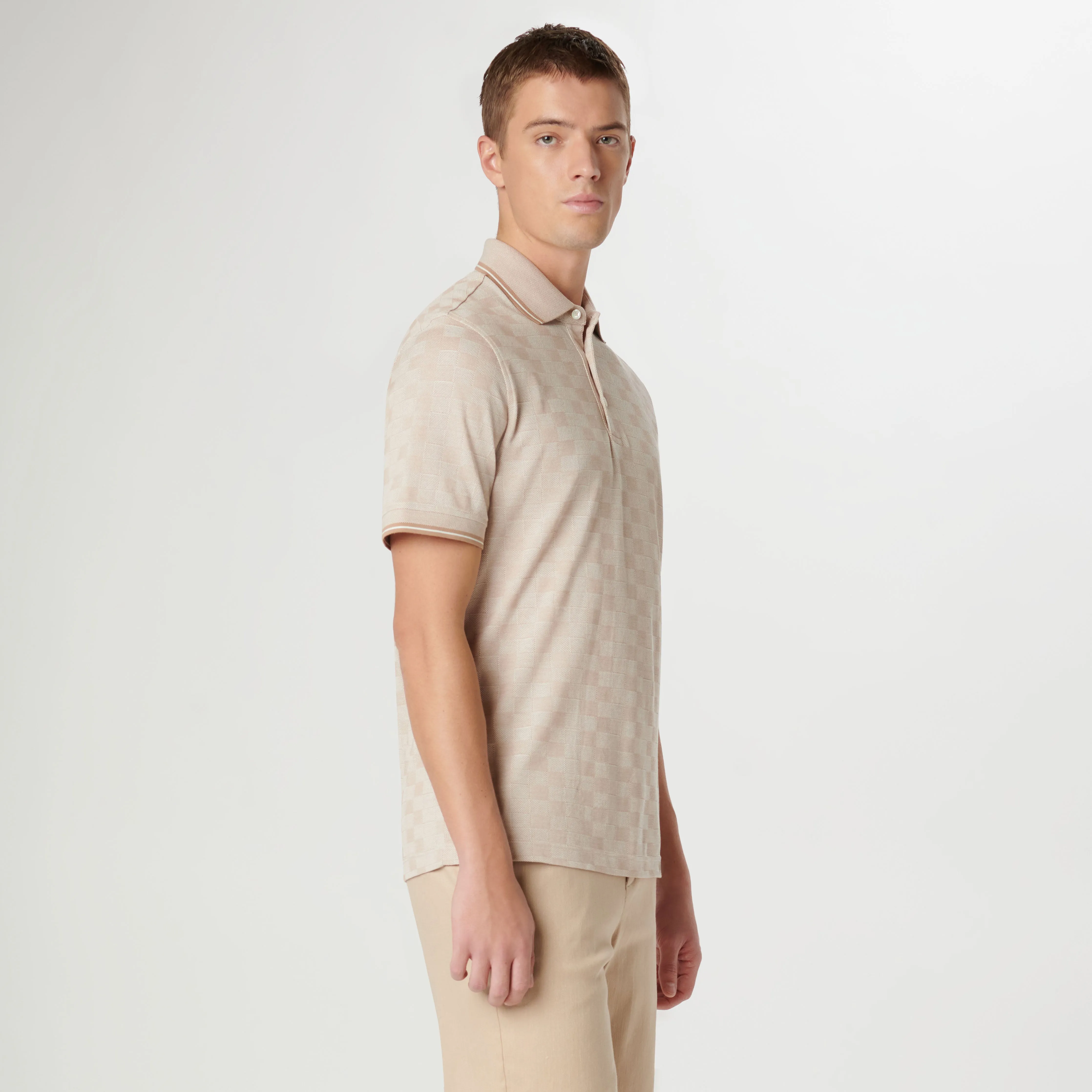 Checkerboard Polo sold by Bugatchi product image thumbnail 3