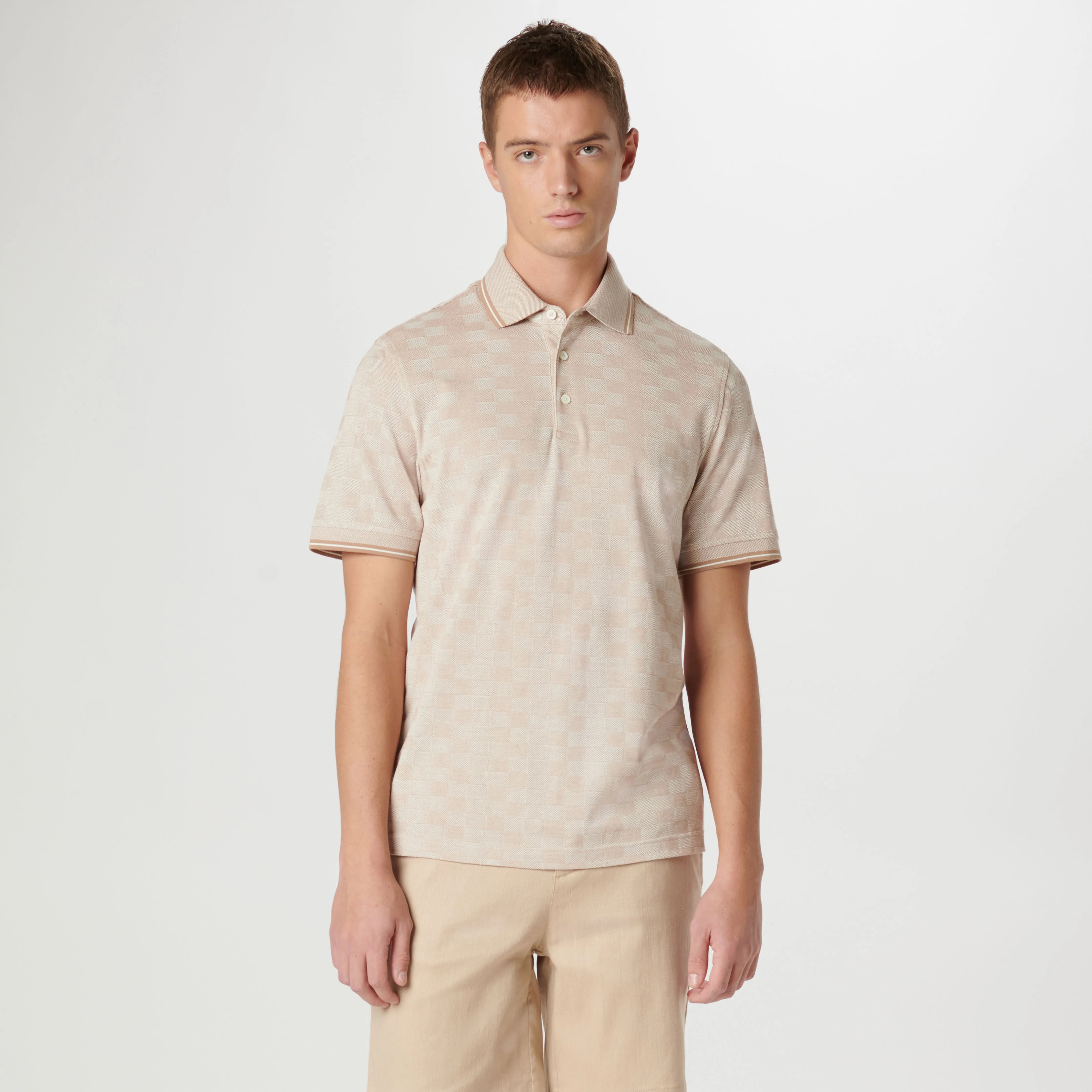 Checkerboard Polo sold by Bugatchi product image thumbnail 2