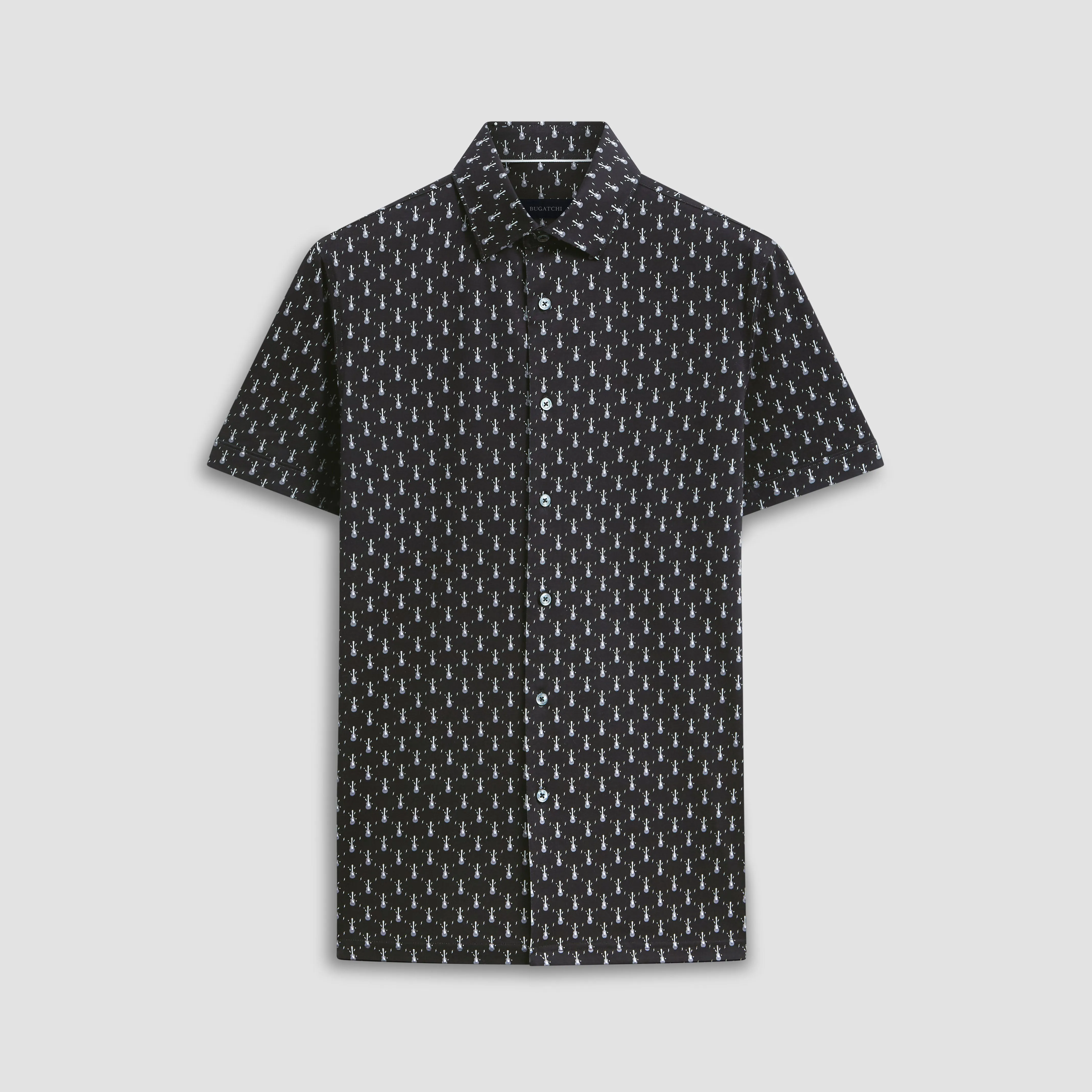 Milo Guitar OoohCotton Short Sleeve Shirt sold by Bugatchi