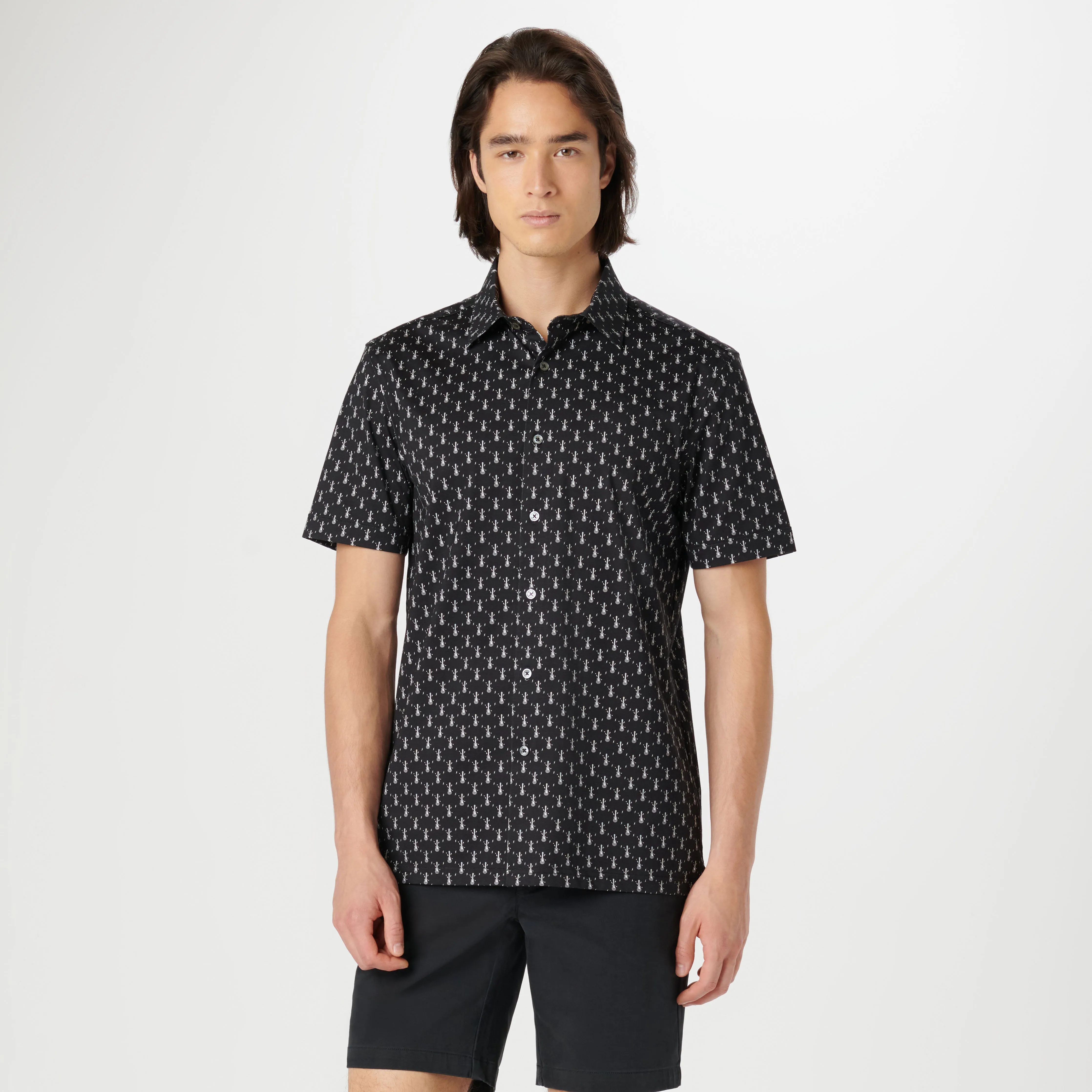 Milo Guitar OoohCotton Short Sleeve Shirt sold by Bugatchi product image thumbnail 2