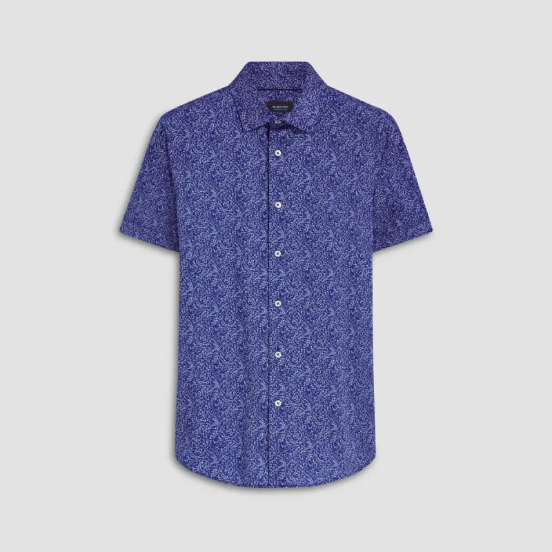 Miles Floral Print OoohCotton Short Sleeve Shirt sold by Bugatchi