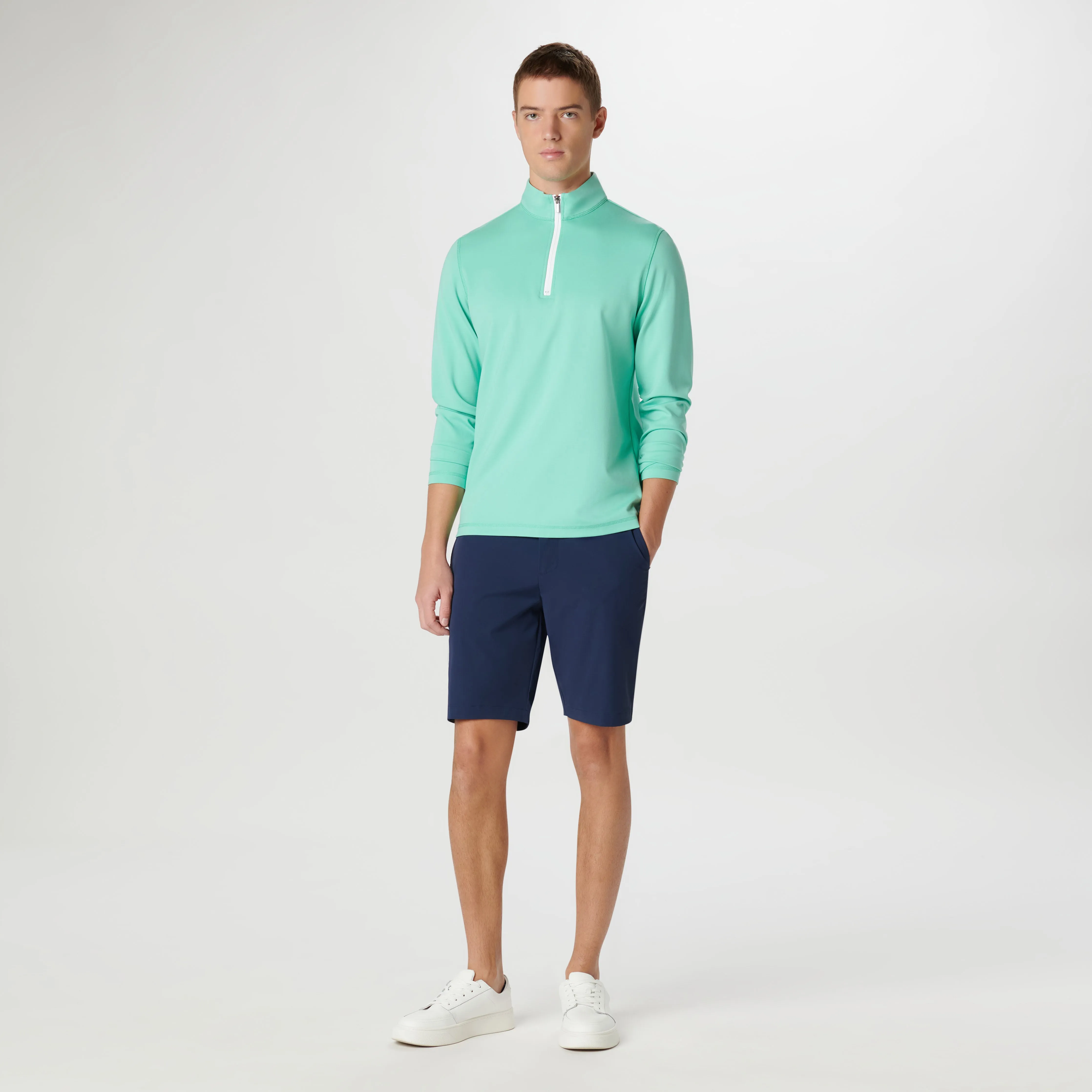 Performance Quarter Zip Pull Over sold by Bugatchi product image thumbnail 5