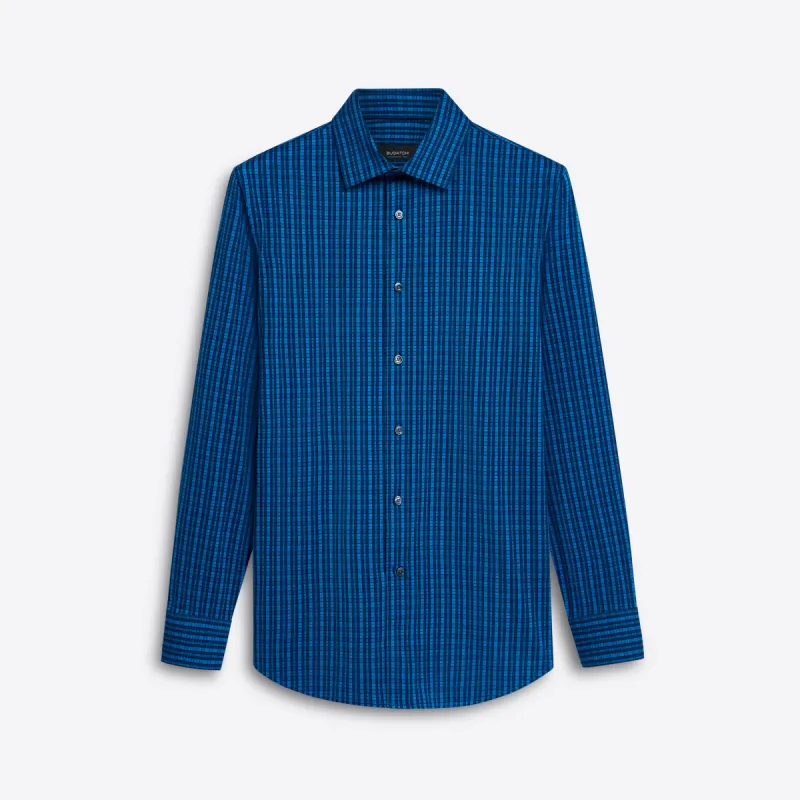 JAMES Plaid Check OoohCotton Shirt sold by Bugatchi