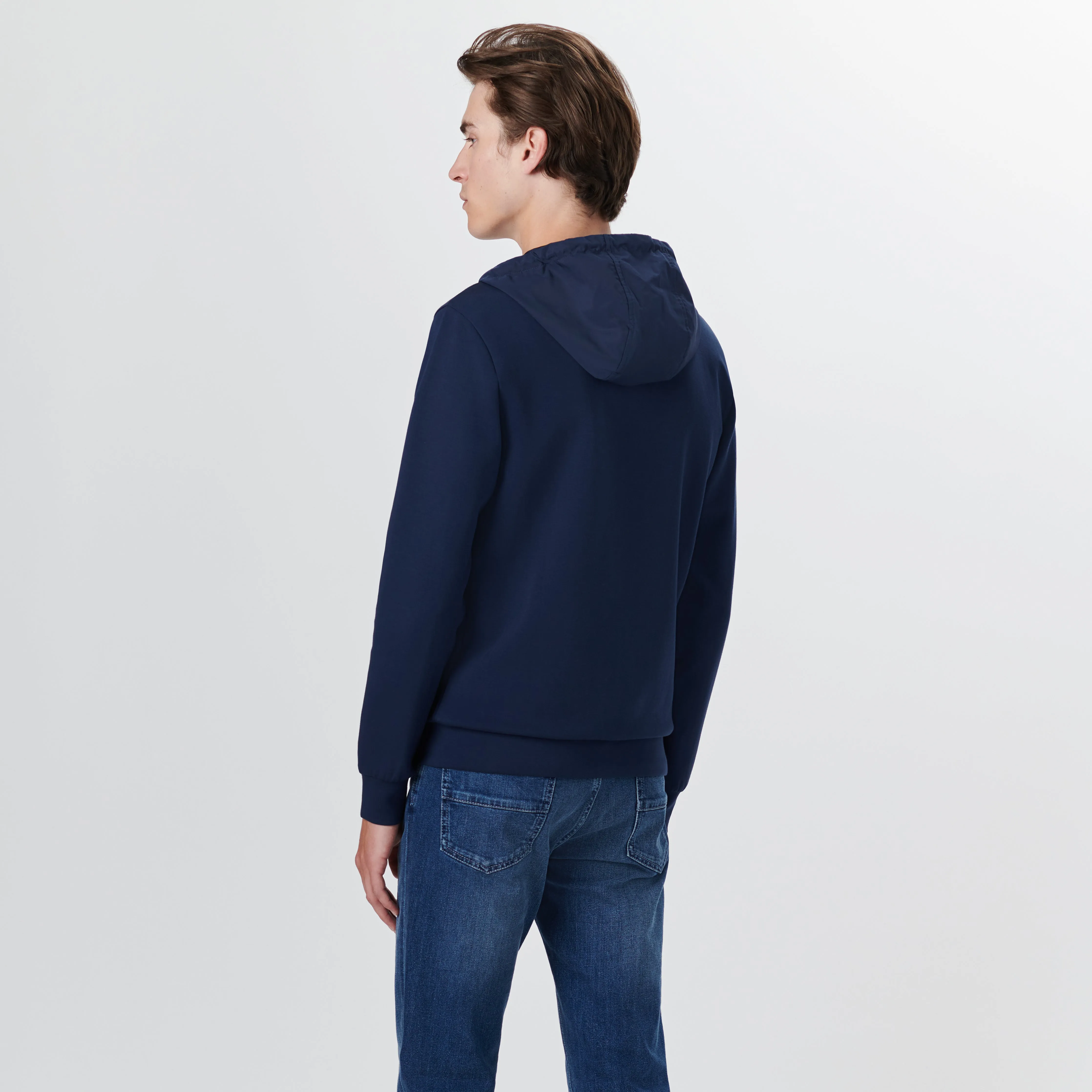 Full Zip Jacket With Hood sold by Bugatchi product image thumbnail 4