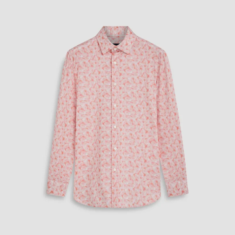 James Leaf Print OoohCotton Shirt sold by Bugatchi