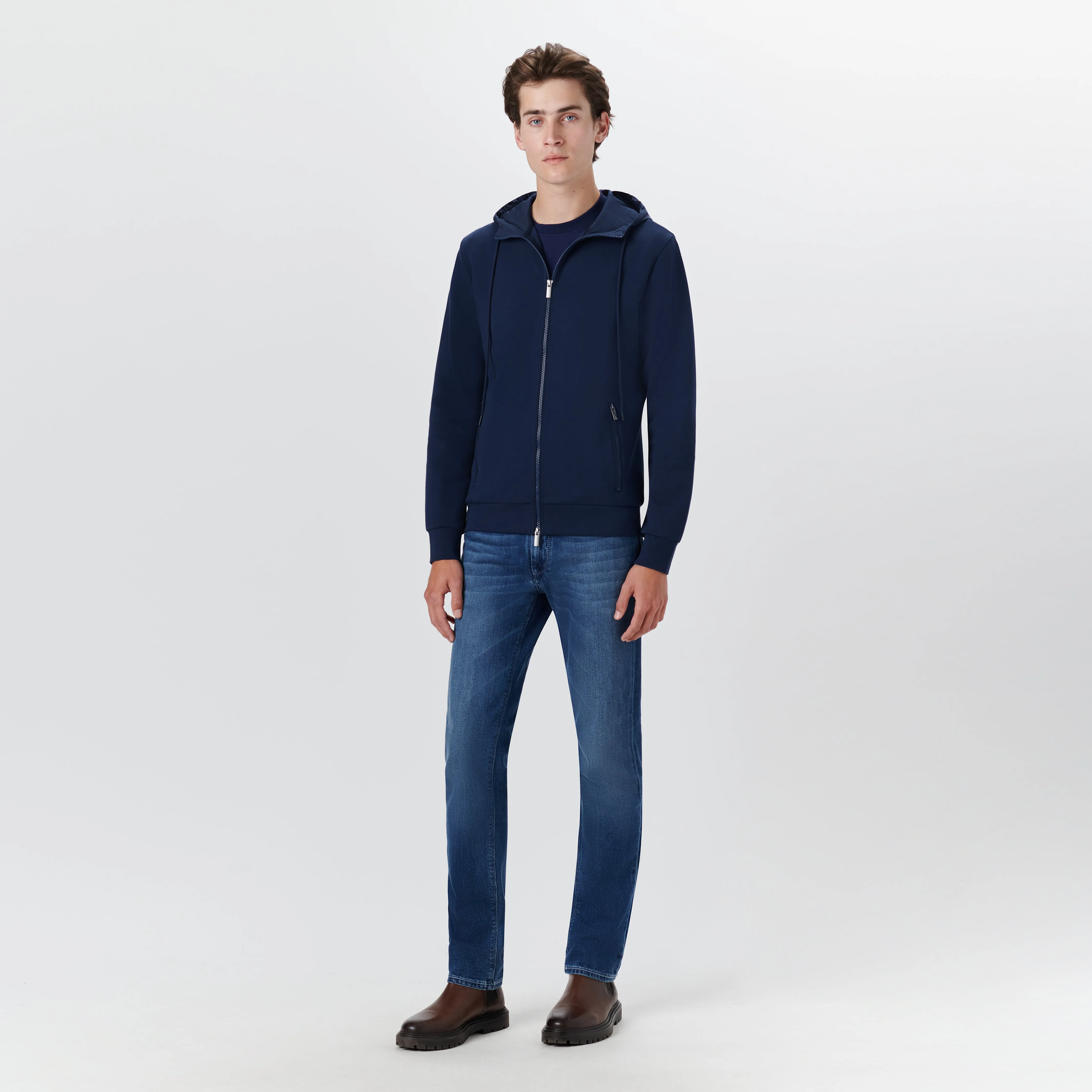 Full Zip Jacket With Hood sold by Bugatchi product image thumbnail 5