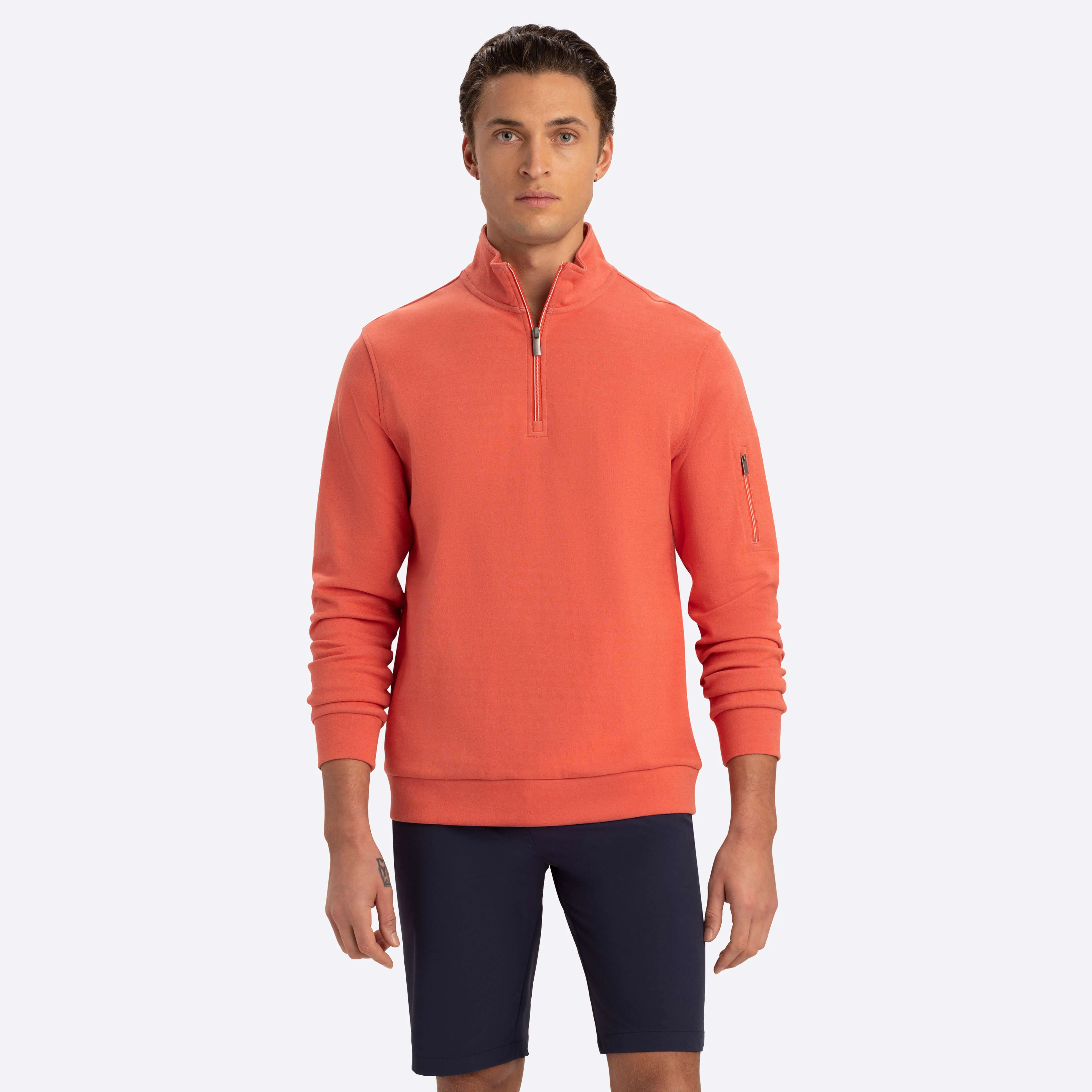 Quarter Zip Mock Neck sold by Bugatchi product image thumbnail 2