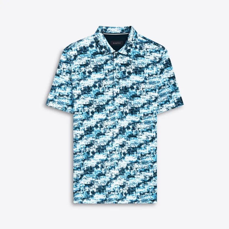 Hendrix Abstract Print Polo sold by Bugatchi