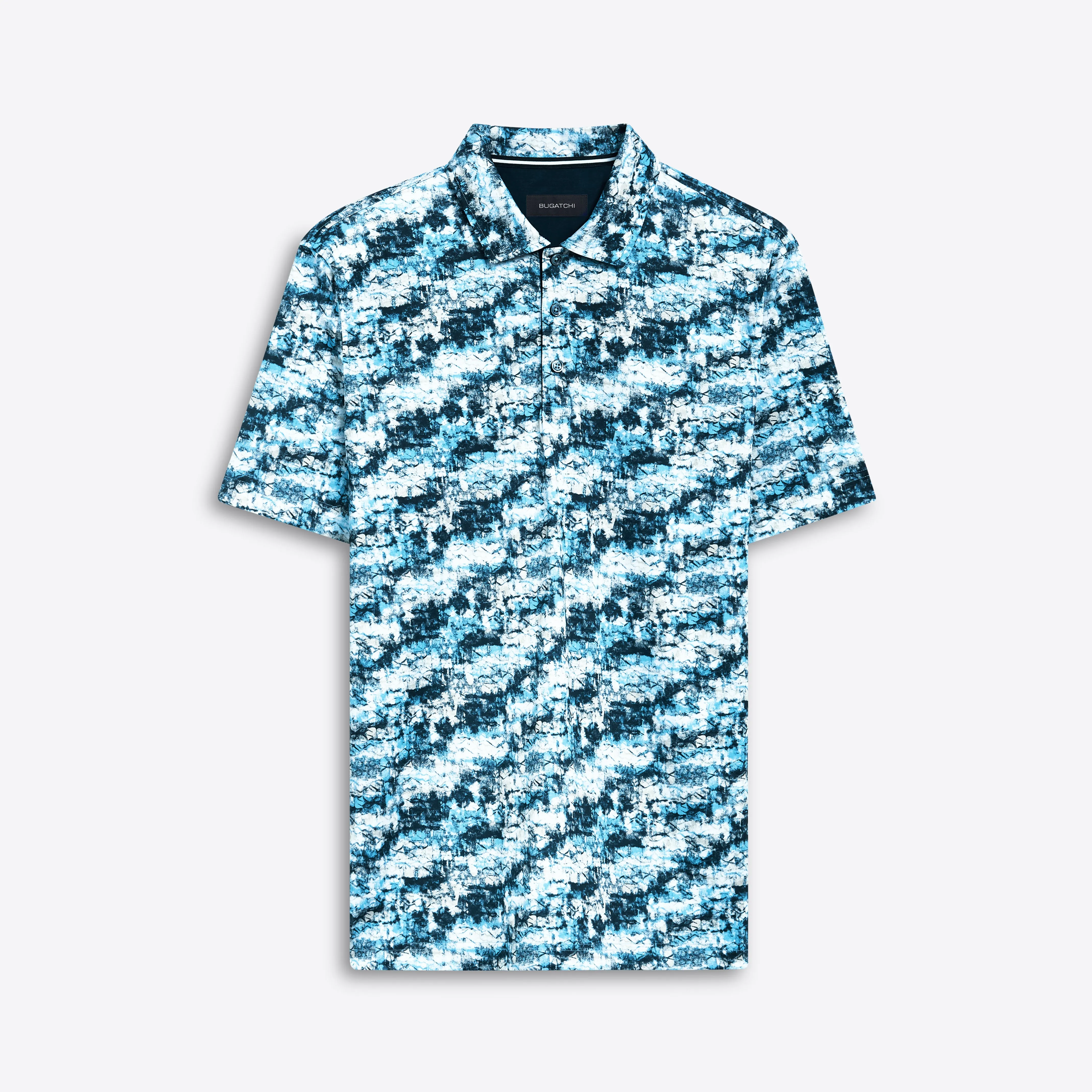 Hendrix Abstract Print Polo sold by Bugatchi