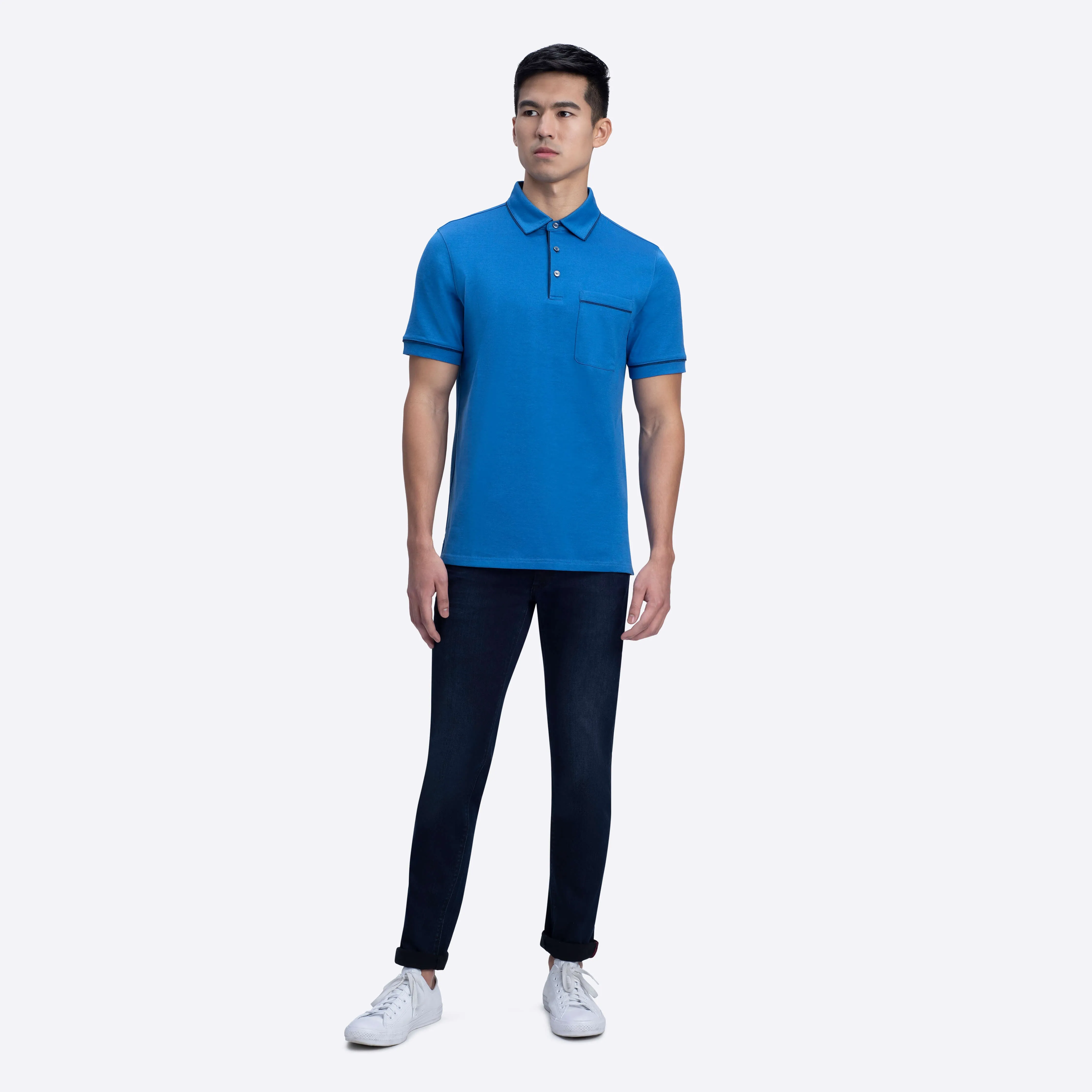 Solid Polo sold by Bugatchi product image thumbnail 5