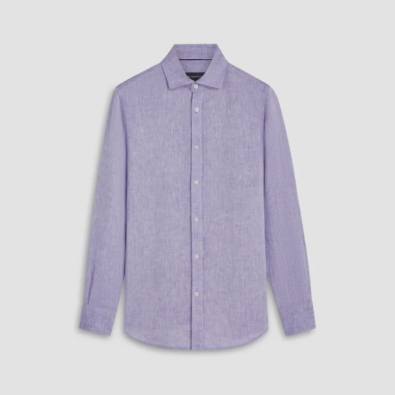 Axel Solid Linen Shirt sold by Bugatchi
