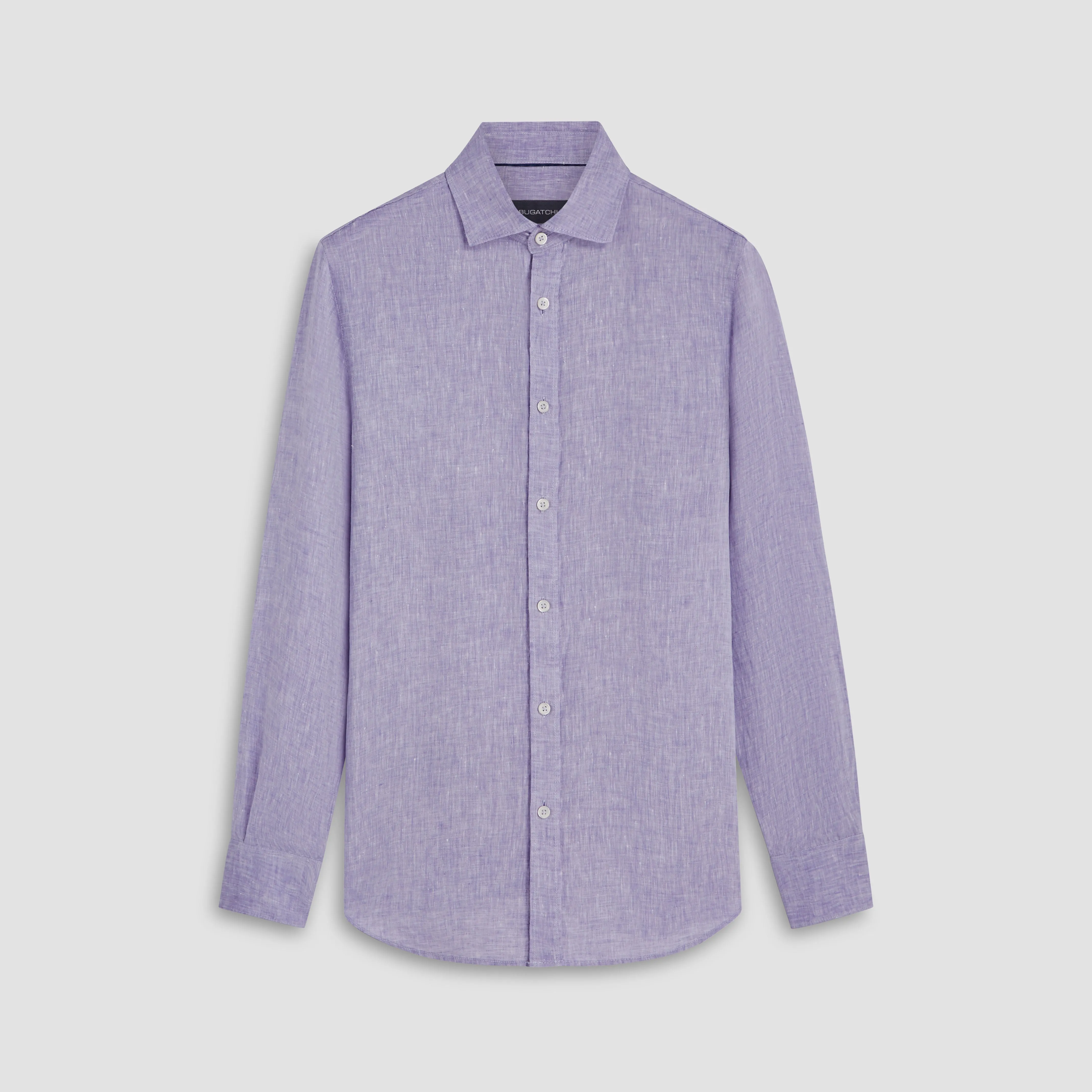 Axel Solid Linen Shirt sold by Bugatchi