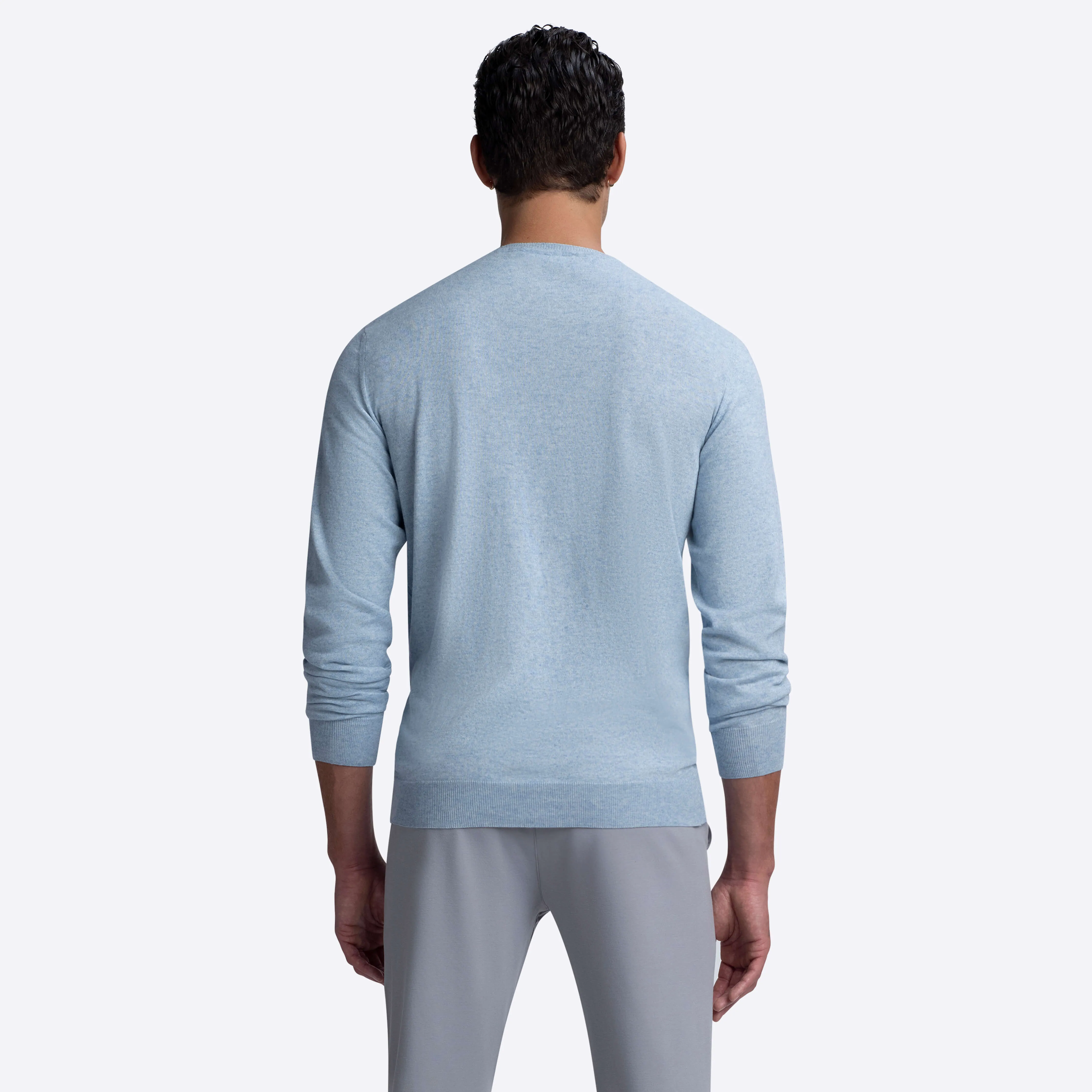 Heather Crew Neck Sweater sold by Bugatchi product image thumbnail 4