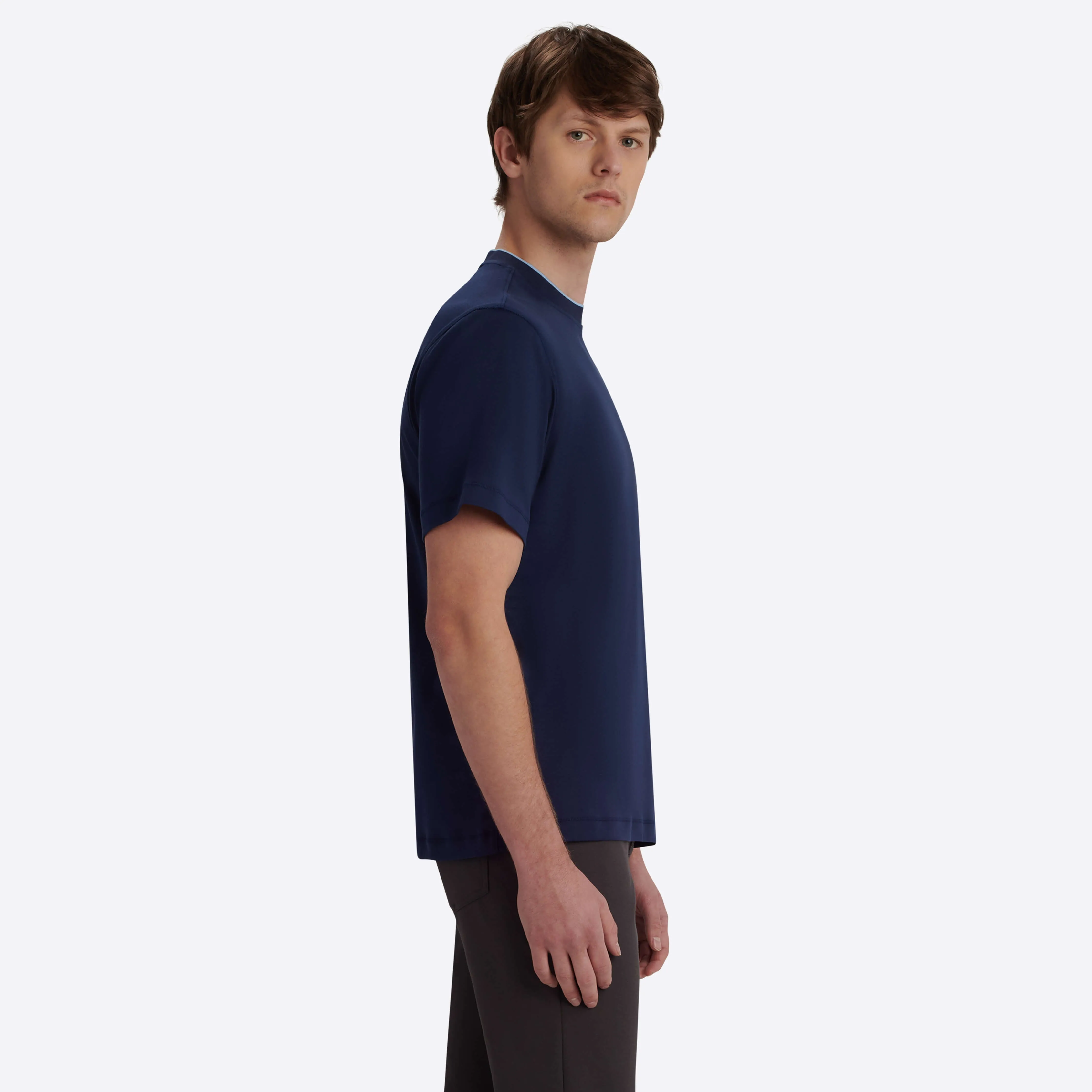 Short Sleeve Crew Neck T-Shirt sold by Bugatchi product image thumbnail 3