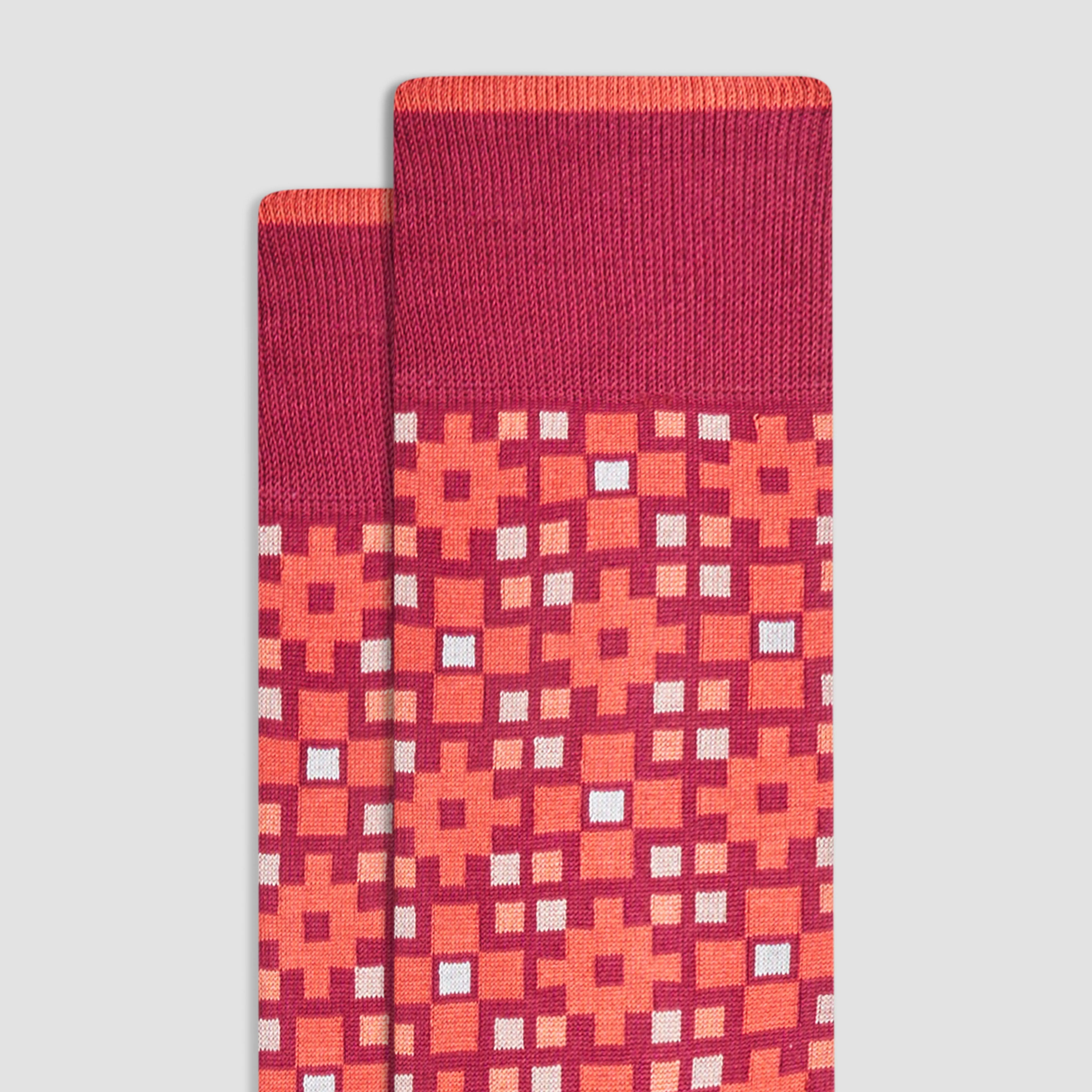 Geometric Mid-Calf Socks sold by Bugatchi product image thumbnail 2
