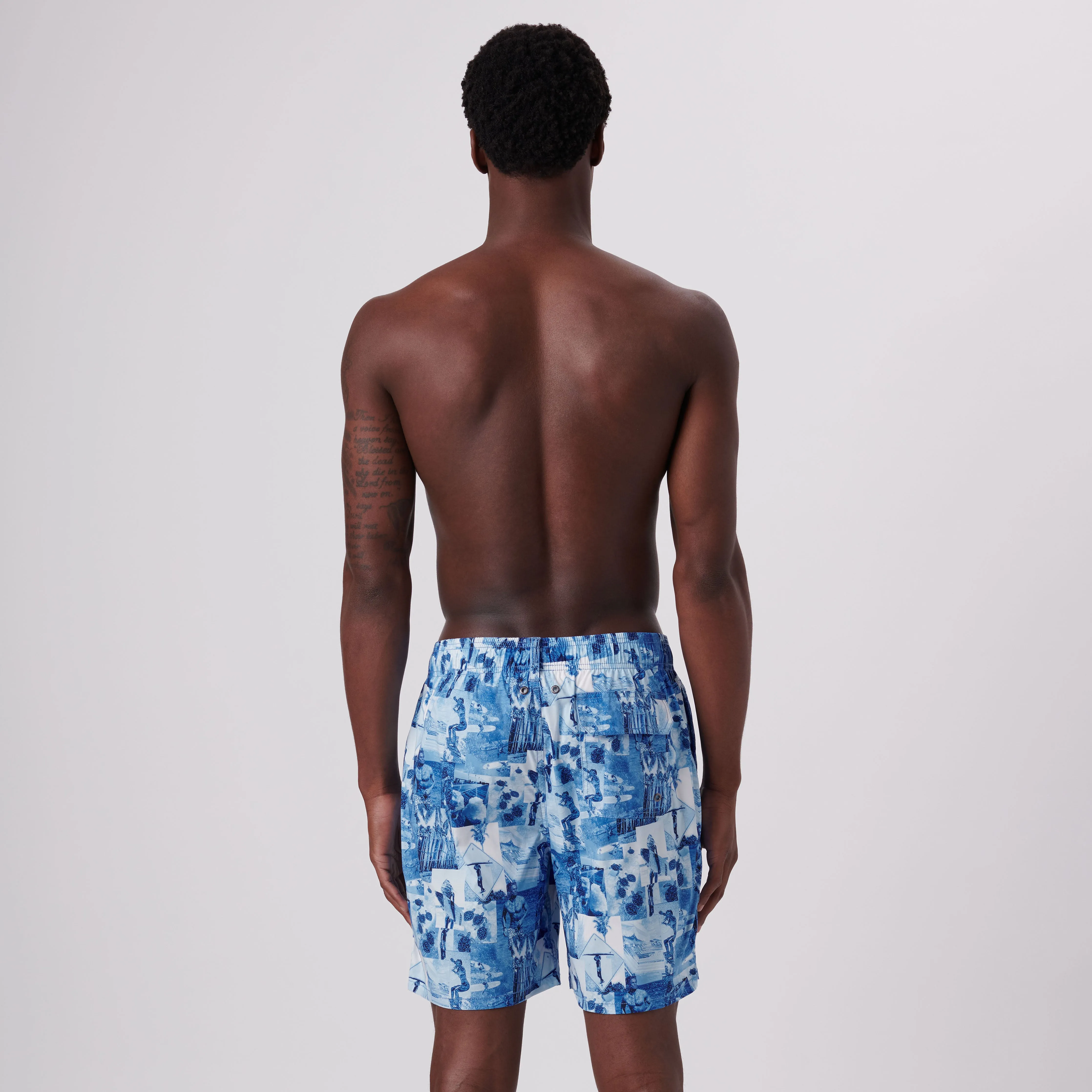Cosmo Photo Collage Swim Trunks sold by Bugatchi product image thumbnail 5