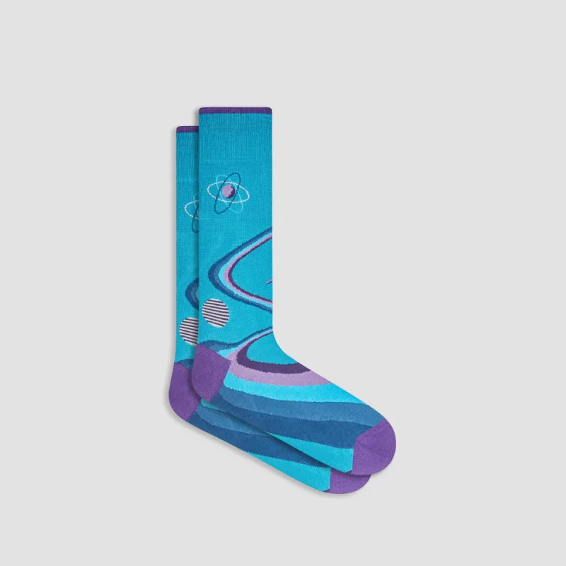 Cosmic Mid-Calf Socks sold by Bugatchi