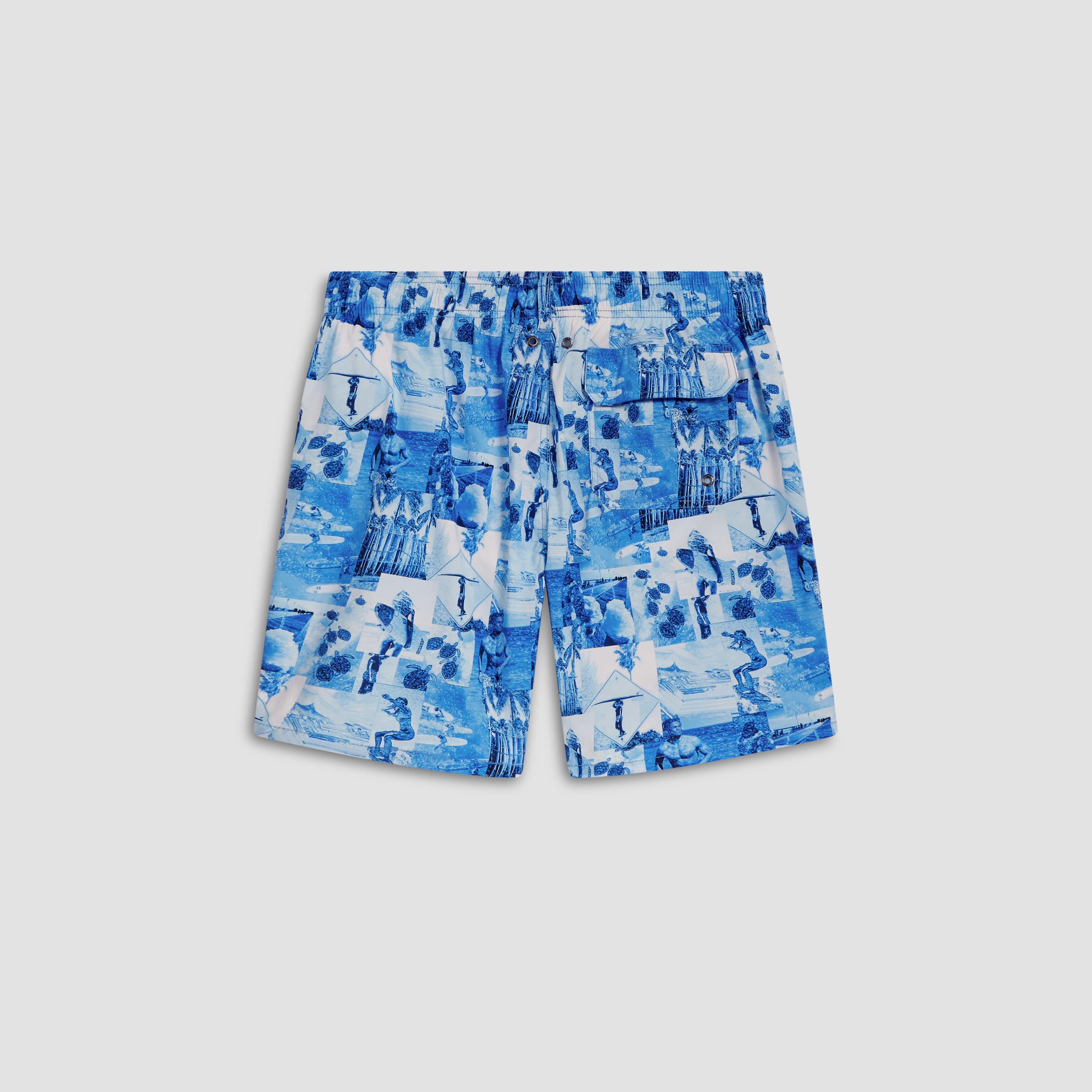Cosmo Photo Collage Swim Trunks sold by Bugatchi product image thumbnail 2
