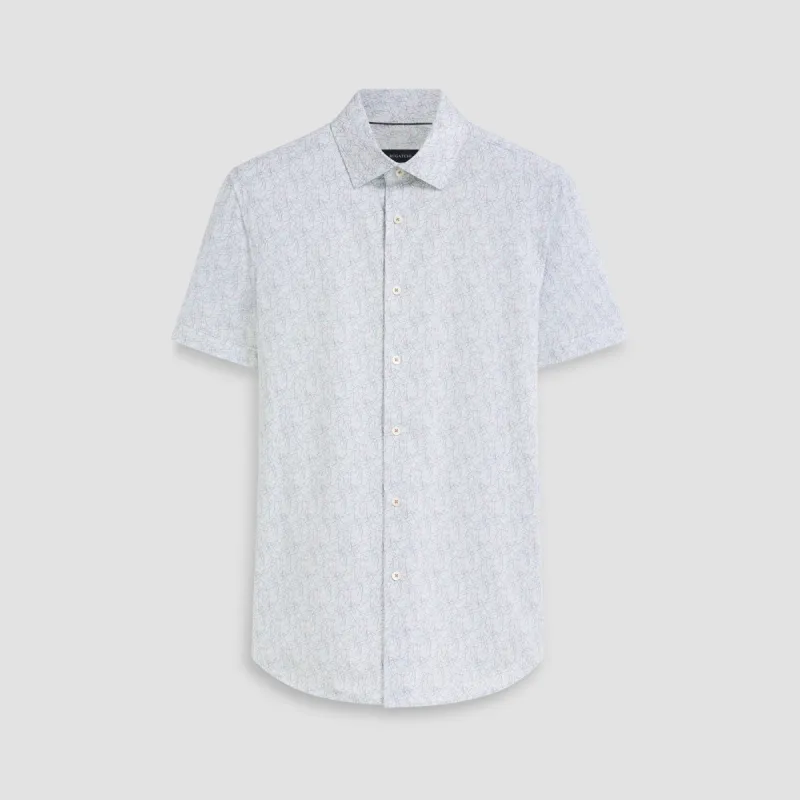 Miles Abstract OoohCotton Short Sleeve Shirt sold by Bugatchi