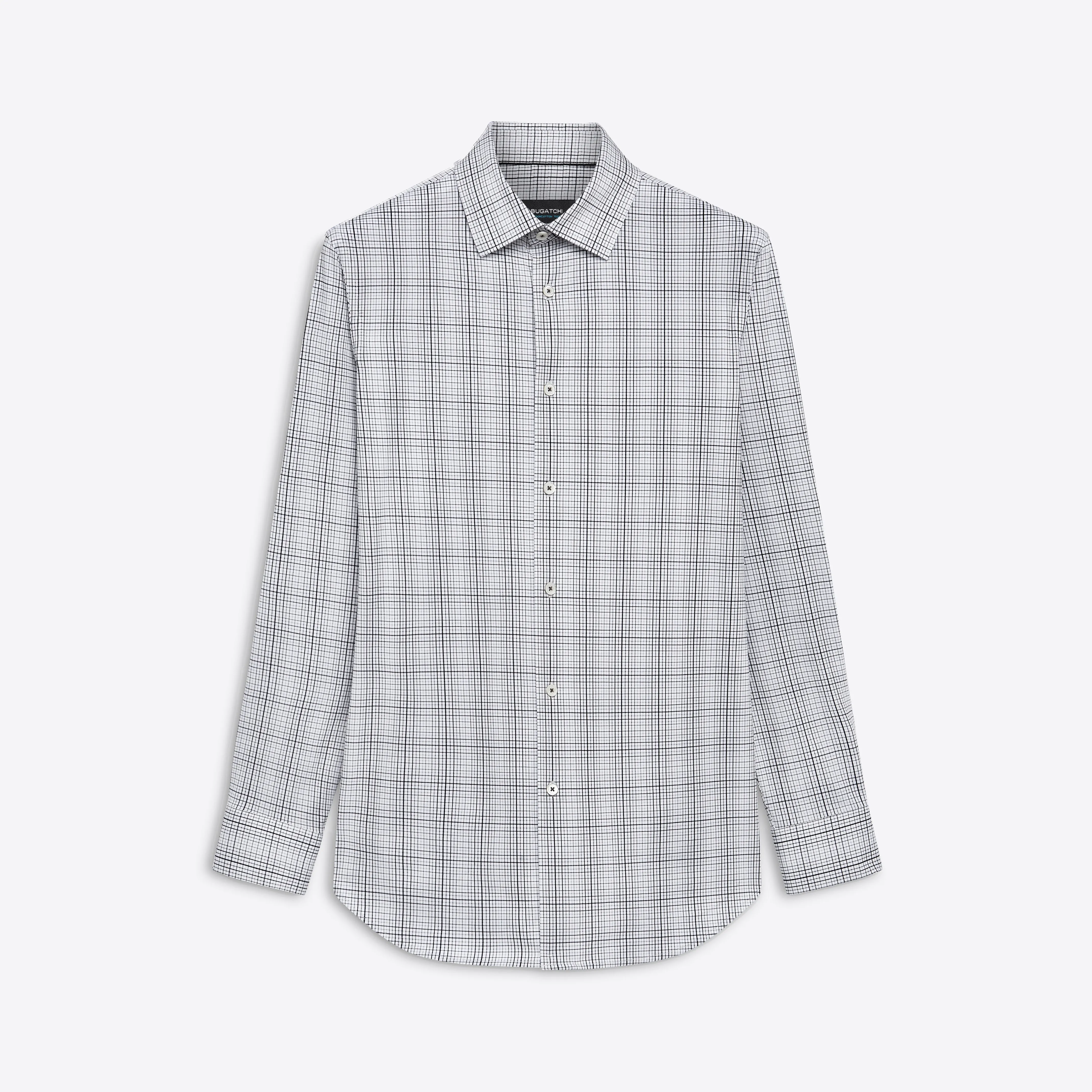JAMES Plaid Check OoohCotton Shirt sold by Bugatchi