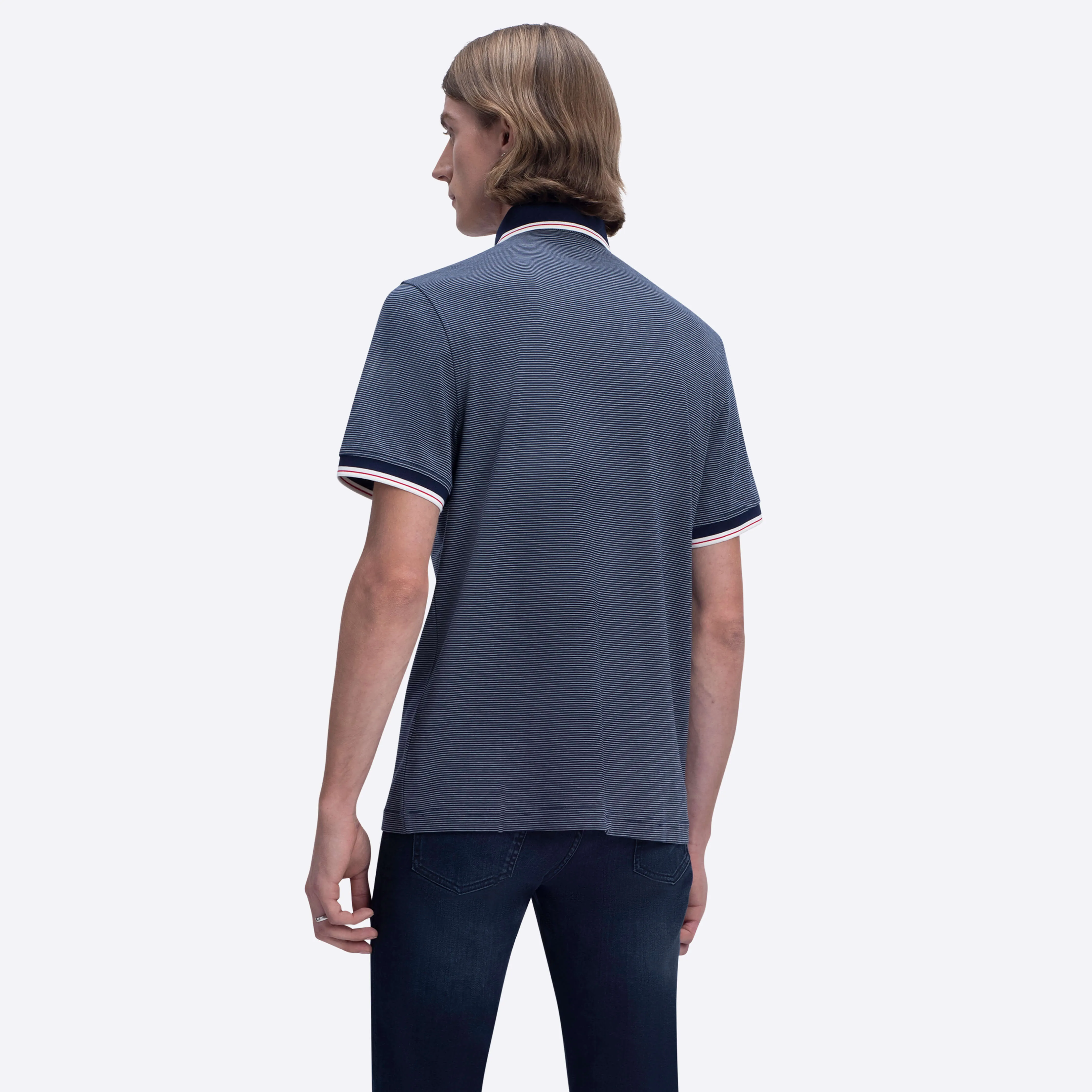 Striped Polo sold by Bugatchi product image thumbnail 4